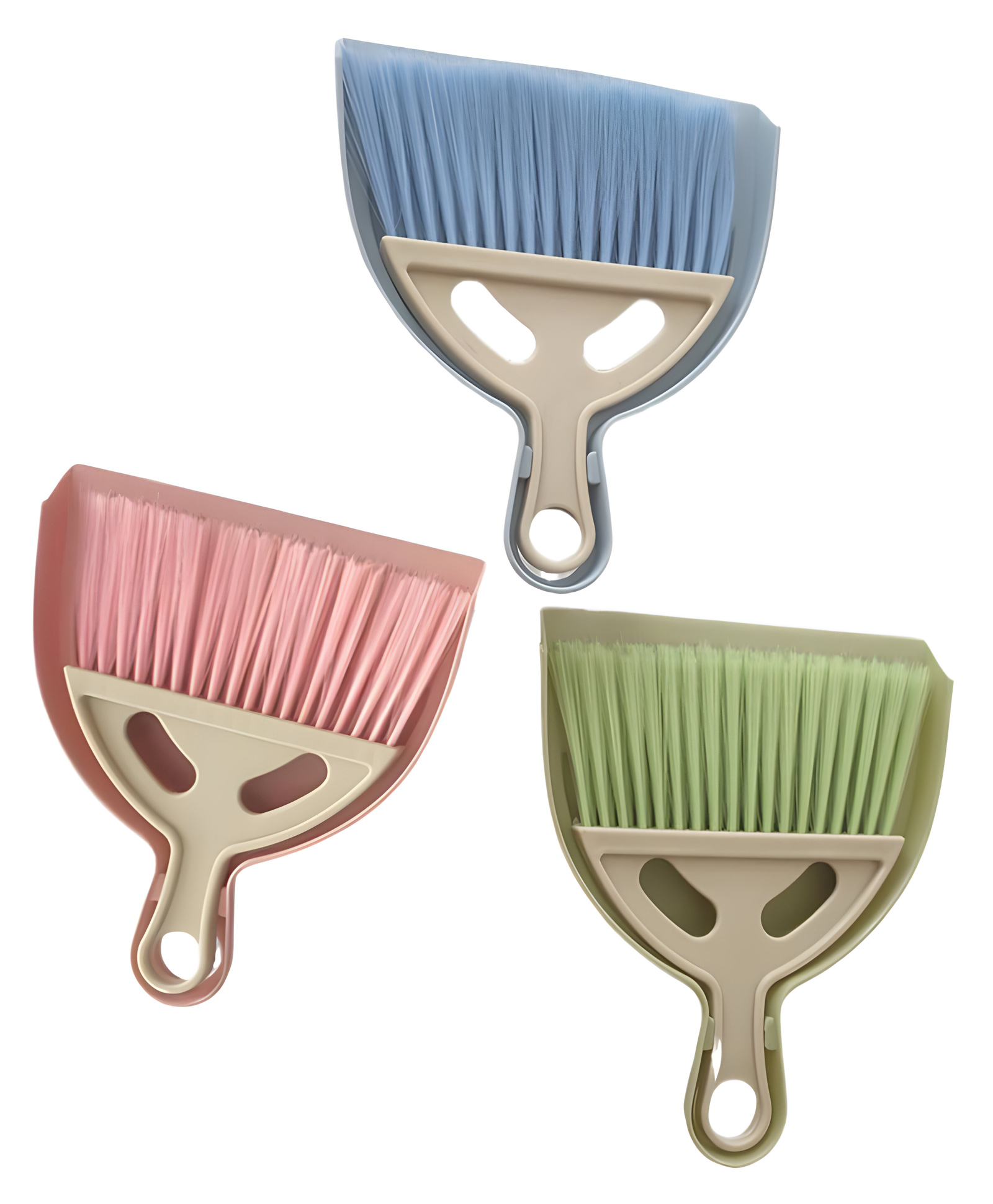 COZY VIBES VMini Broom and Dustpan Set with Handle, Hangable Small Hand Dustpan and Brush Cleaning Tool Set for Table Desk Keyboard-PACK OF 1-COLOR MAY VARY-picture-11
