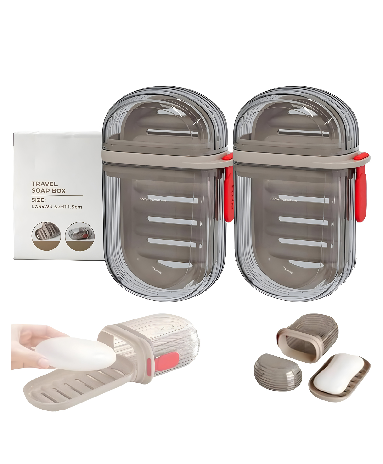 COZY VIBES Travel Soap Case, Portable Versatile Small Soap Case with Lid Can for Bathroomsshowers, Gyms, Efficient Drainage and Leak-Proof Seal Ensure Soap Stays Dry-PACK OF 1-COLOR MAY VARY-image-36