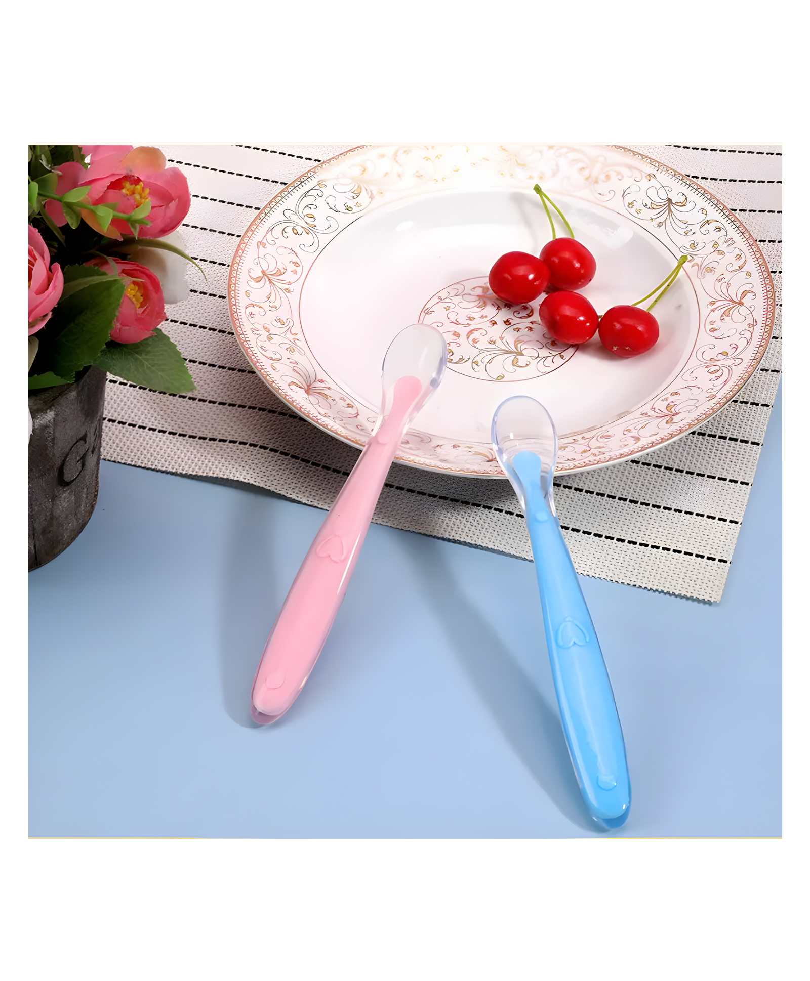 Cozy Vibes Soft Head Soup Newborn Bpa Free Silicone Feeding Spoons Set for Babies Infants Feeding Training Spoon - Pack of 1 - Color May Vary-image-9
