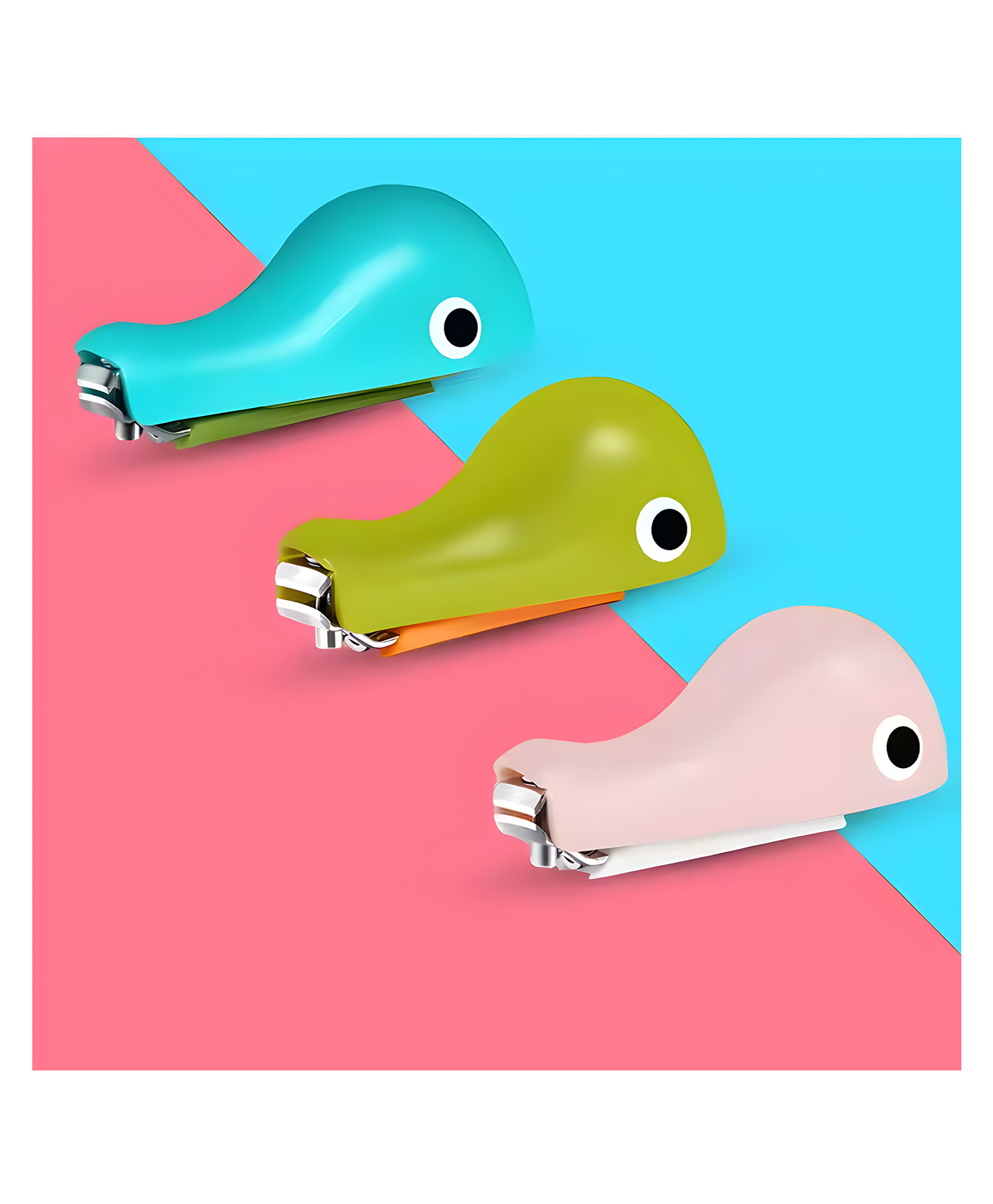 Cozy Vibes Baby Nail Cutter Cartoon Dolphin Shaped Baby Nail Clippers Infants Safety Anti Cut Fingers Baby Nail Care - Pack of 1 - Color May Vary-image-13