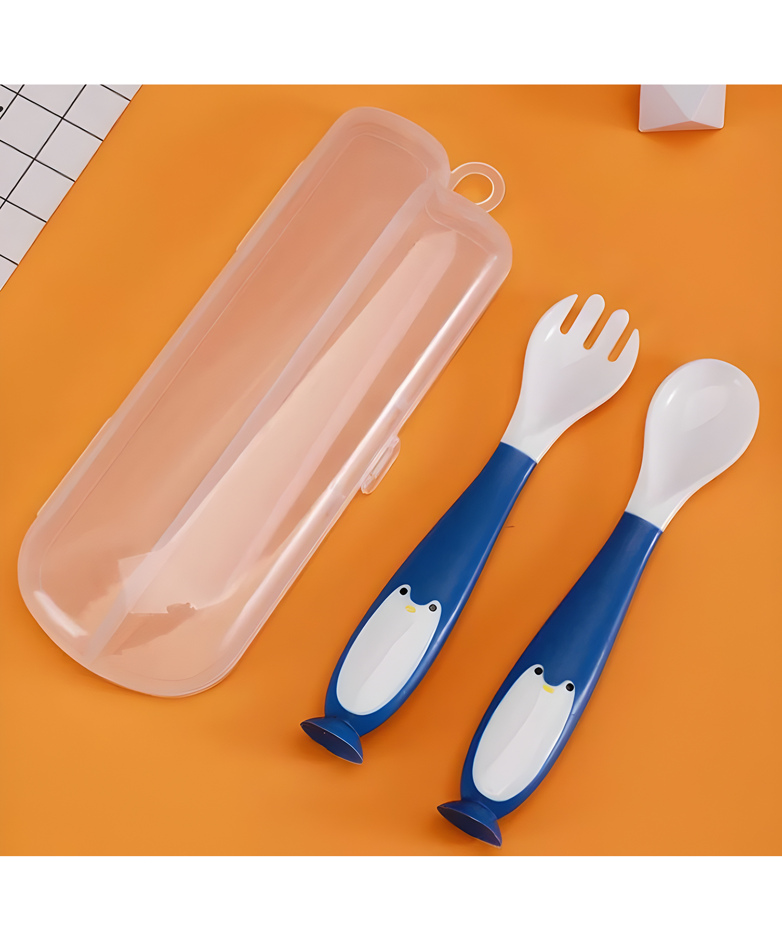Cozy Vibes Children Learn Eating Baby Training Practice Tableware Twist Bendable Fork Spoon Silicone Soft Spoon Set - Pack of 1 - Color May Vary-image-14