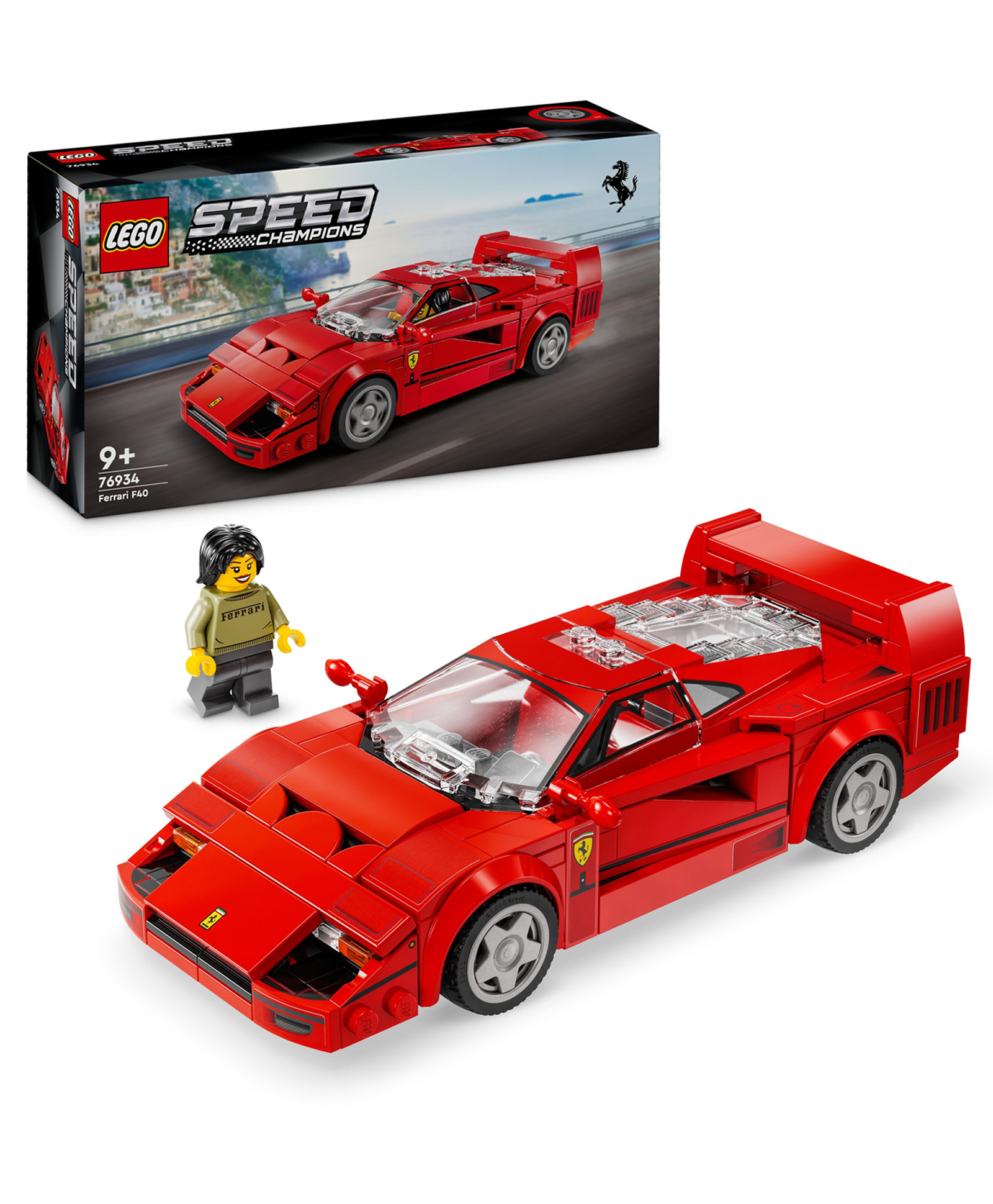 LEGO Speed Champions Ferrari F40 Supercar Vehicle Toy 318 Pieces - 76934-picture-17