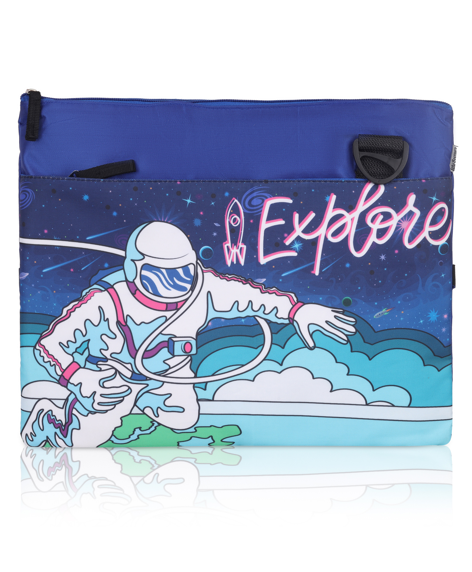 Echo Boomers Ocean Blue Tie-Dye Messenger BagIdeal for the student who values both aesthetics and practicality, this bag provides ample storage and a sleek look- 12 Inch-image-29