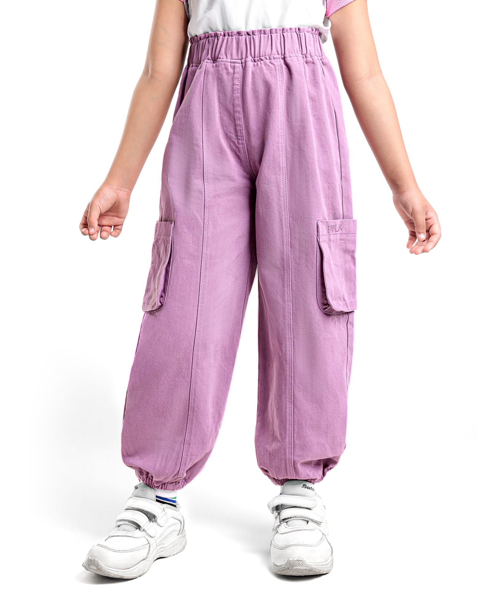Little Kangaroos Textile Knit Full Length Solid Colour Lounge Pant - Lilac-picture-22