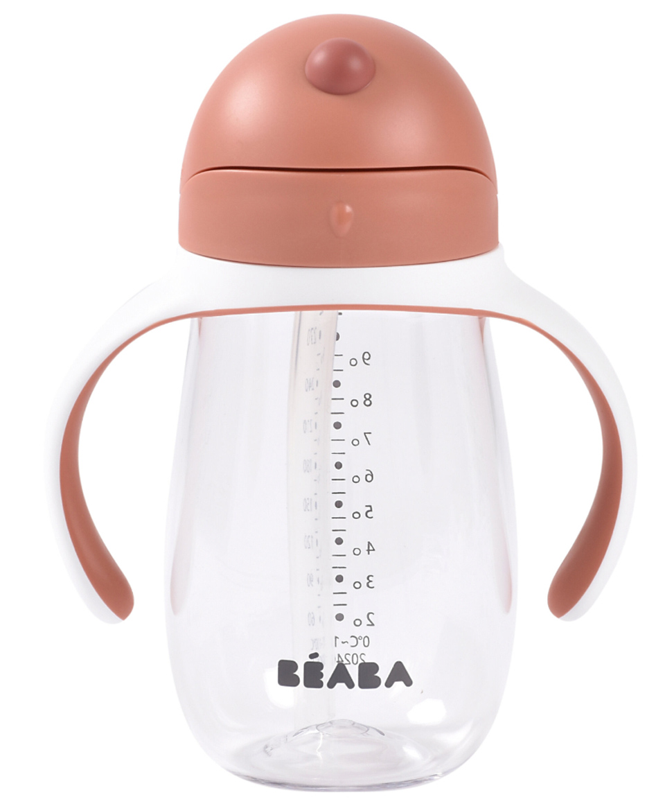 Beaba Straw Cup 300ml - Terracotta-picture-35