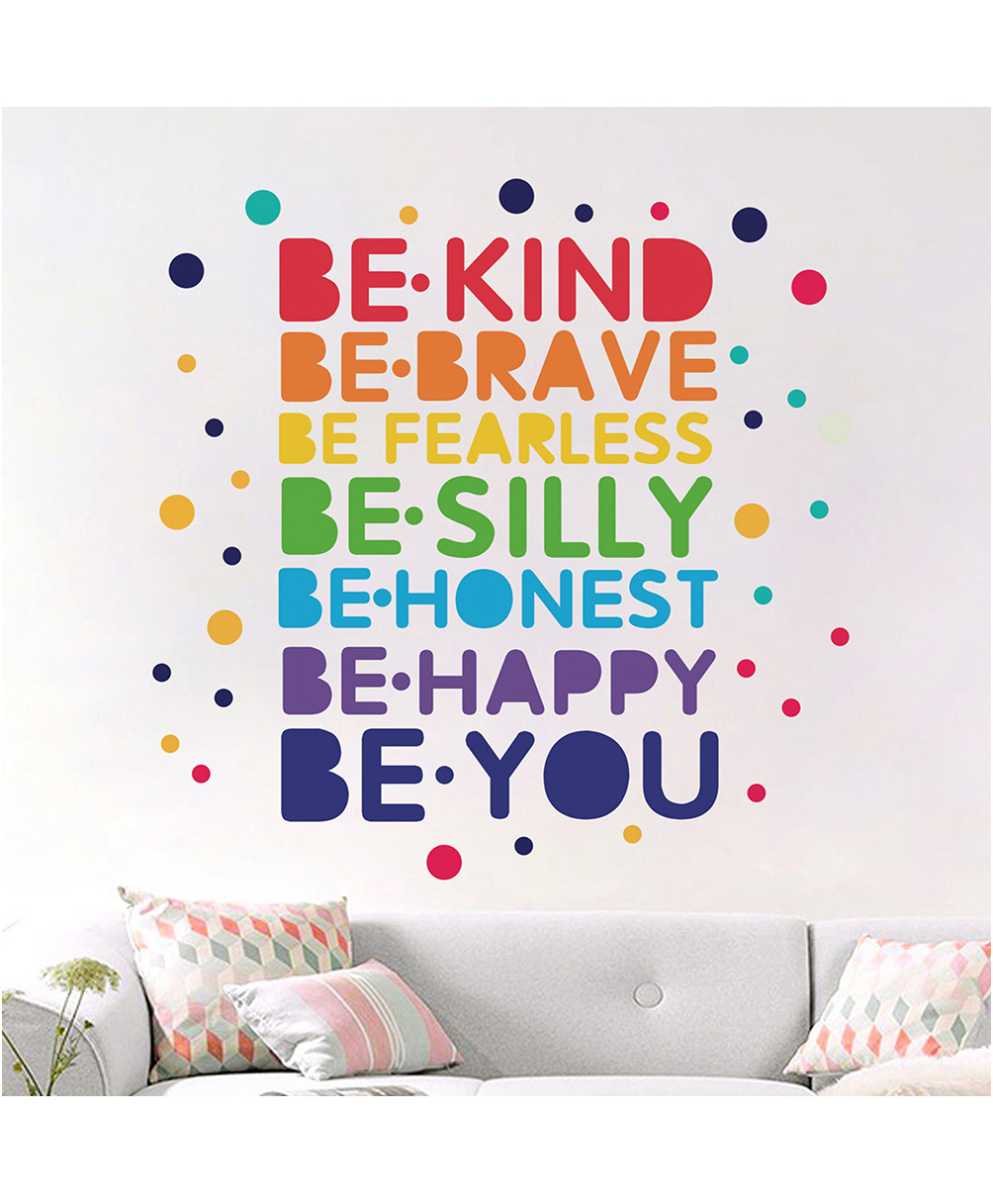 Jaamso Royals Colorful 'BE KING BE BRAVE' Decorative Wall Sticker (30CM x 40CM)-picture-21