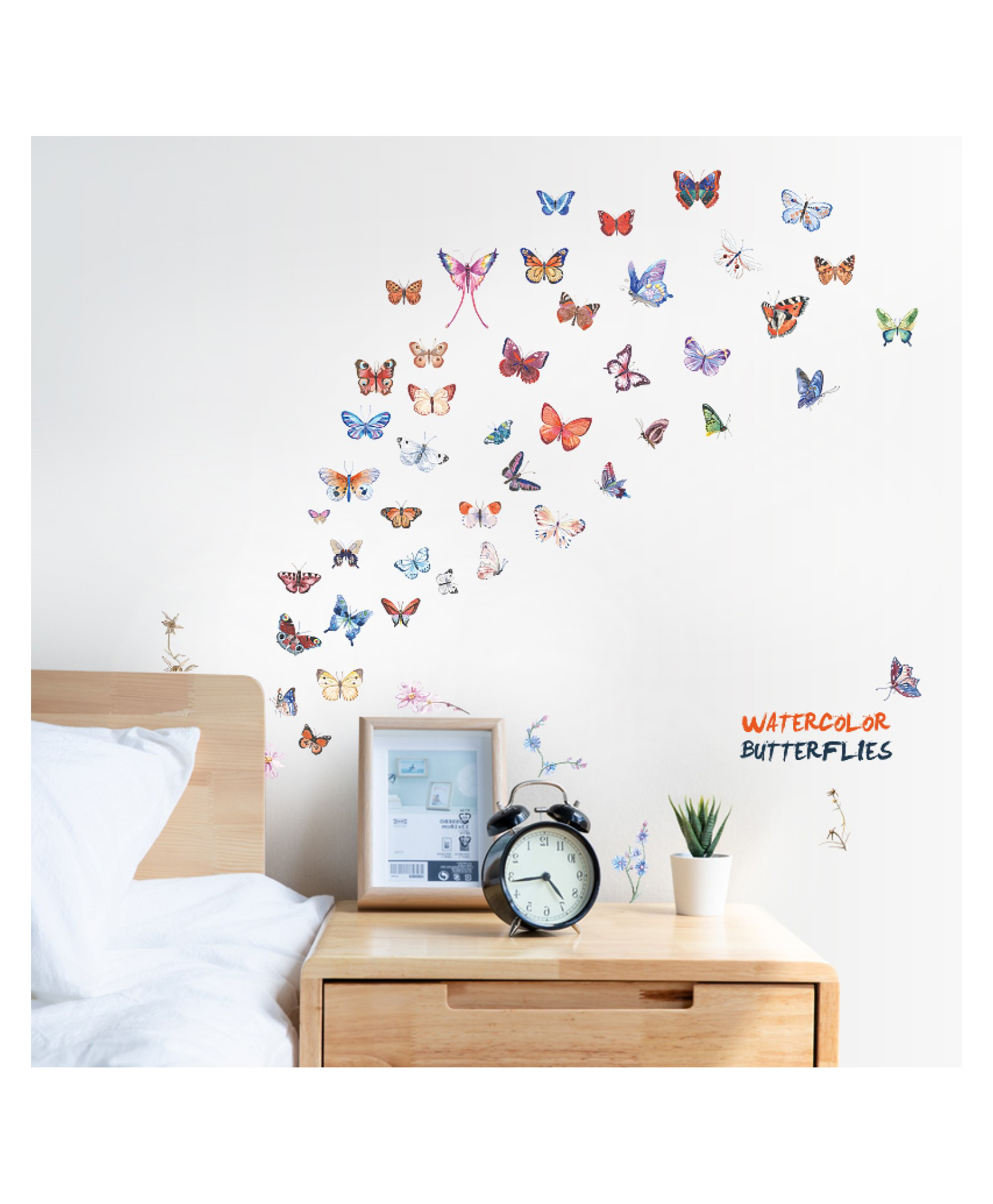 JAAMSO ROYALS Butterfly Removable Self Adhesive Wallsticker (60 CM x 30 CM, 2 Sheets)