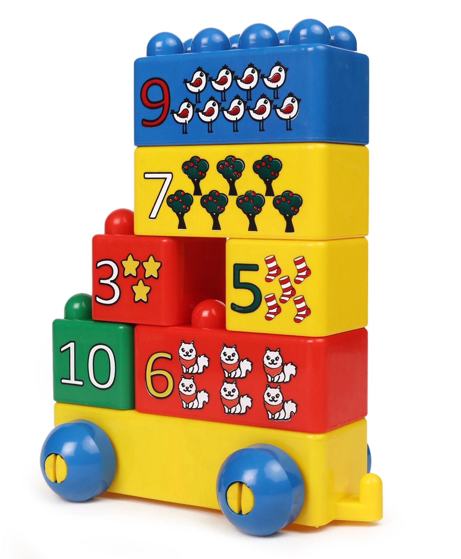 Peacock Bebe Blocks Learning Numbers - Multicolor-image-24