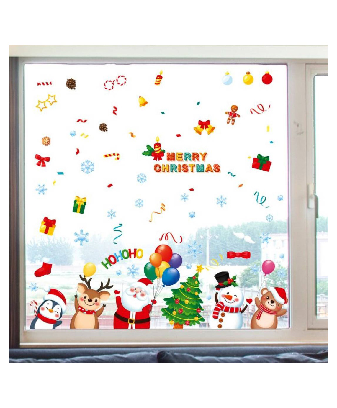 JAAMSO ROYALS Christmas Window Clings Peel and Stick Wall Sticker-picture-42