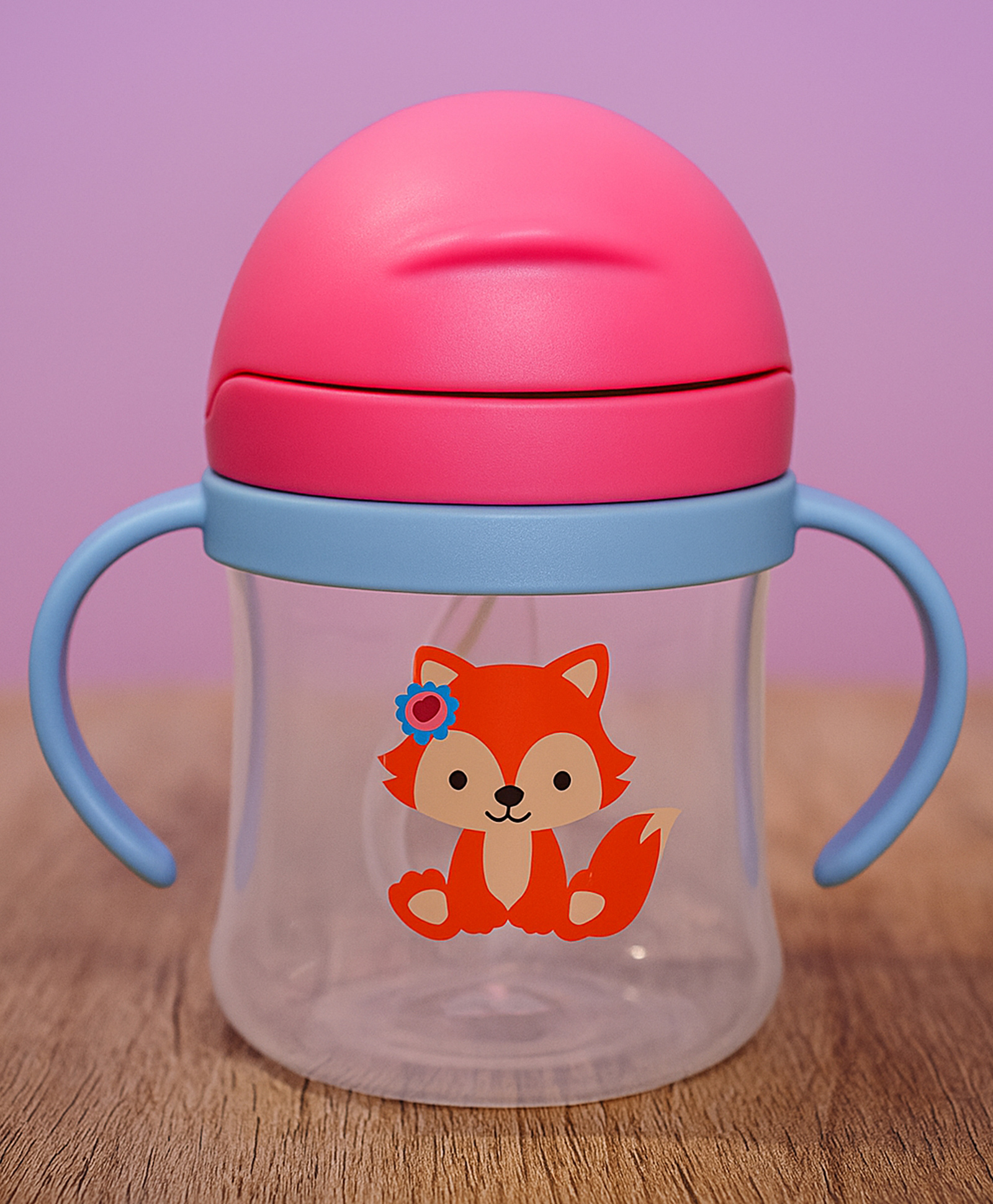 The Cheeky Kidzz Premium Baby Soft Silicone Straw Sipper For Feeding Water Milk Liquids Feeder Bottle BPA Free 200ml (PINK)-picture-21