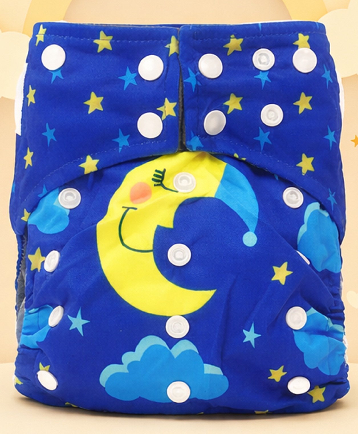The Cheeky Kidzz Baby Pocket Printed Sheep Moon Cloth Diapers With Insert Reusable Cloth Diapers Washable Fitted Diapers One Size Reusable for Baby Girls and Boys (0-24 MONTHS)-picture-12