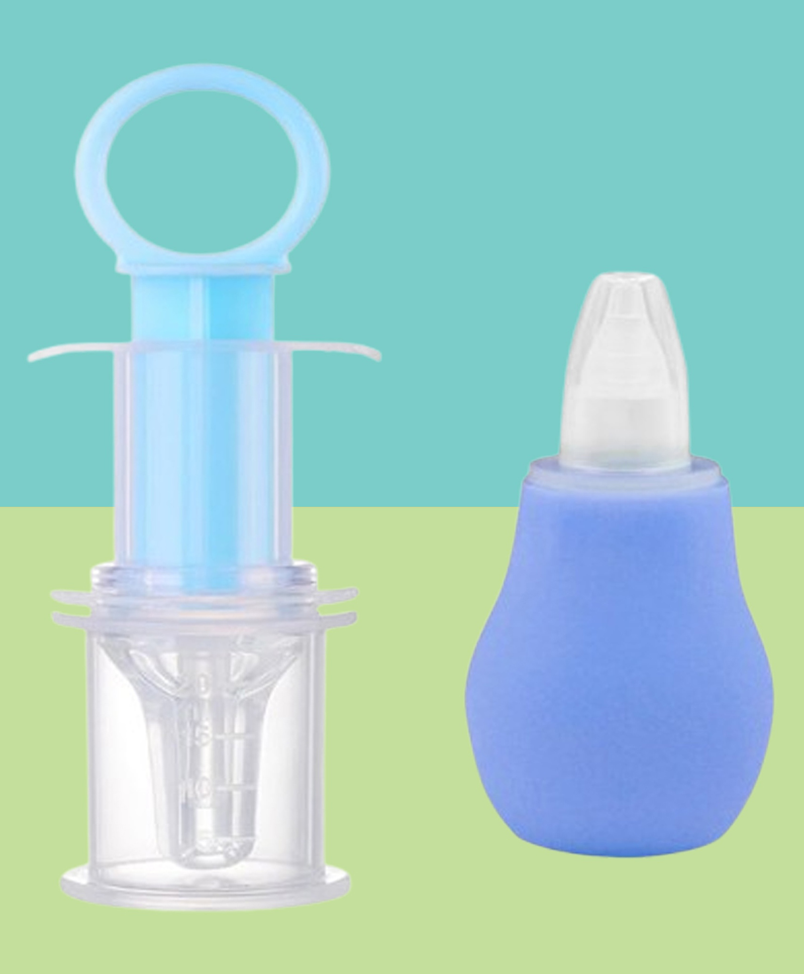 The Cheeky Kidzz Multi-Functional Baby Smart Medicine Dropper And Baby Nose Suction Aspirator Congestion Relief Teether (BLUE)-image-48