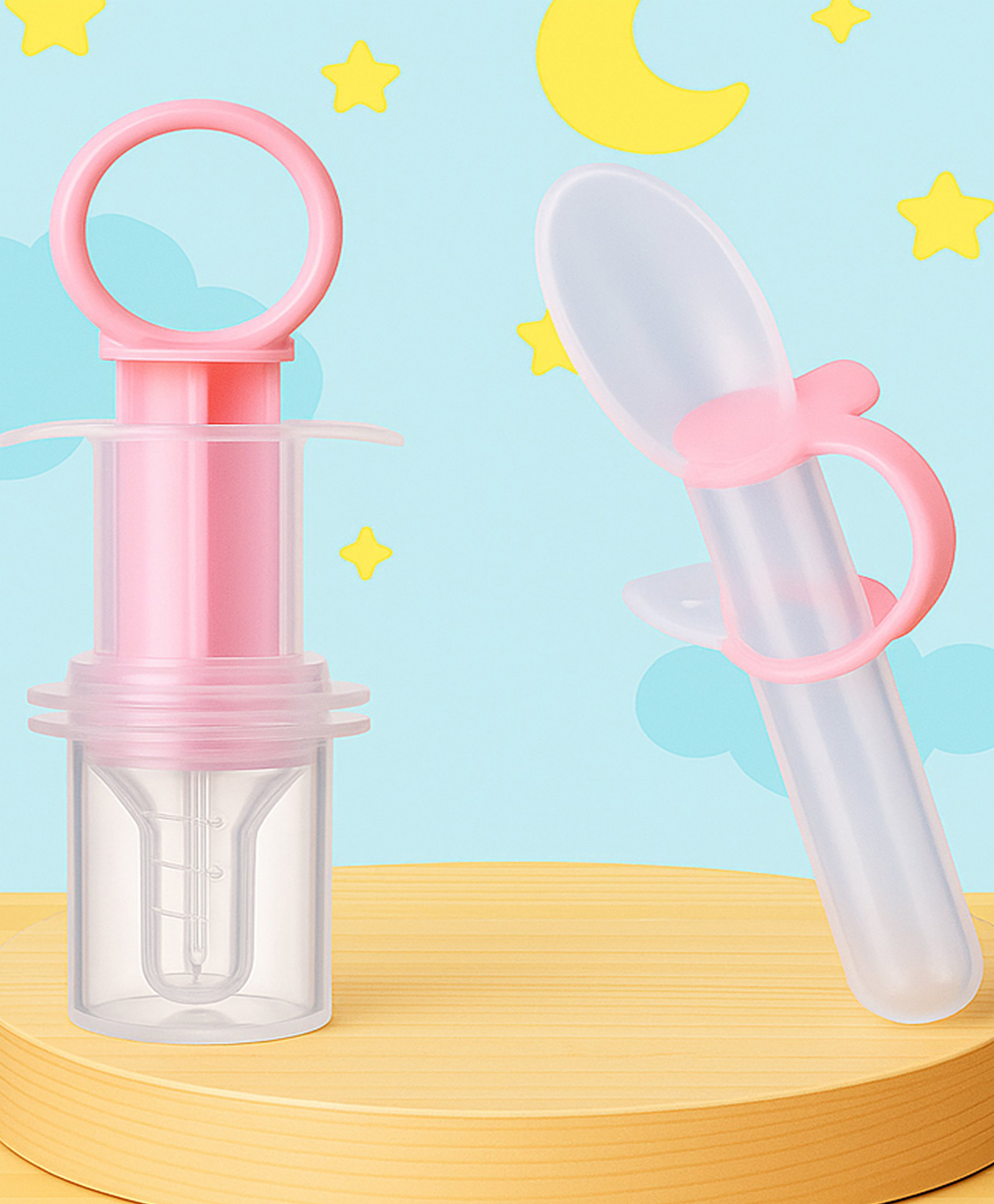 The Cheeky Kidzz Multi-Functional Baby Smart Medicine Needle Feeder Squeeze Medicine Dropper with Baby Sterilizing Medicine Dropper (PINK)-image-49