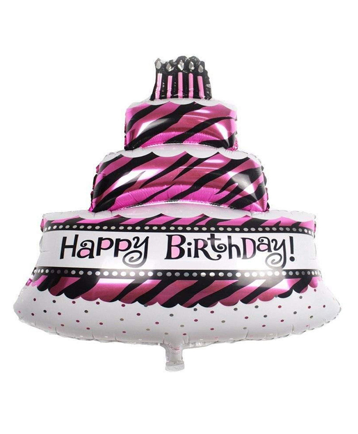 Decor Mantra cake shape big large size foil balloon for party decorration - Pink - Pack of 1-image-1
