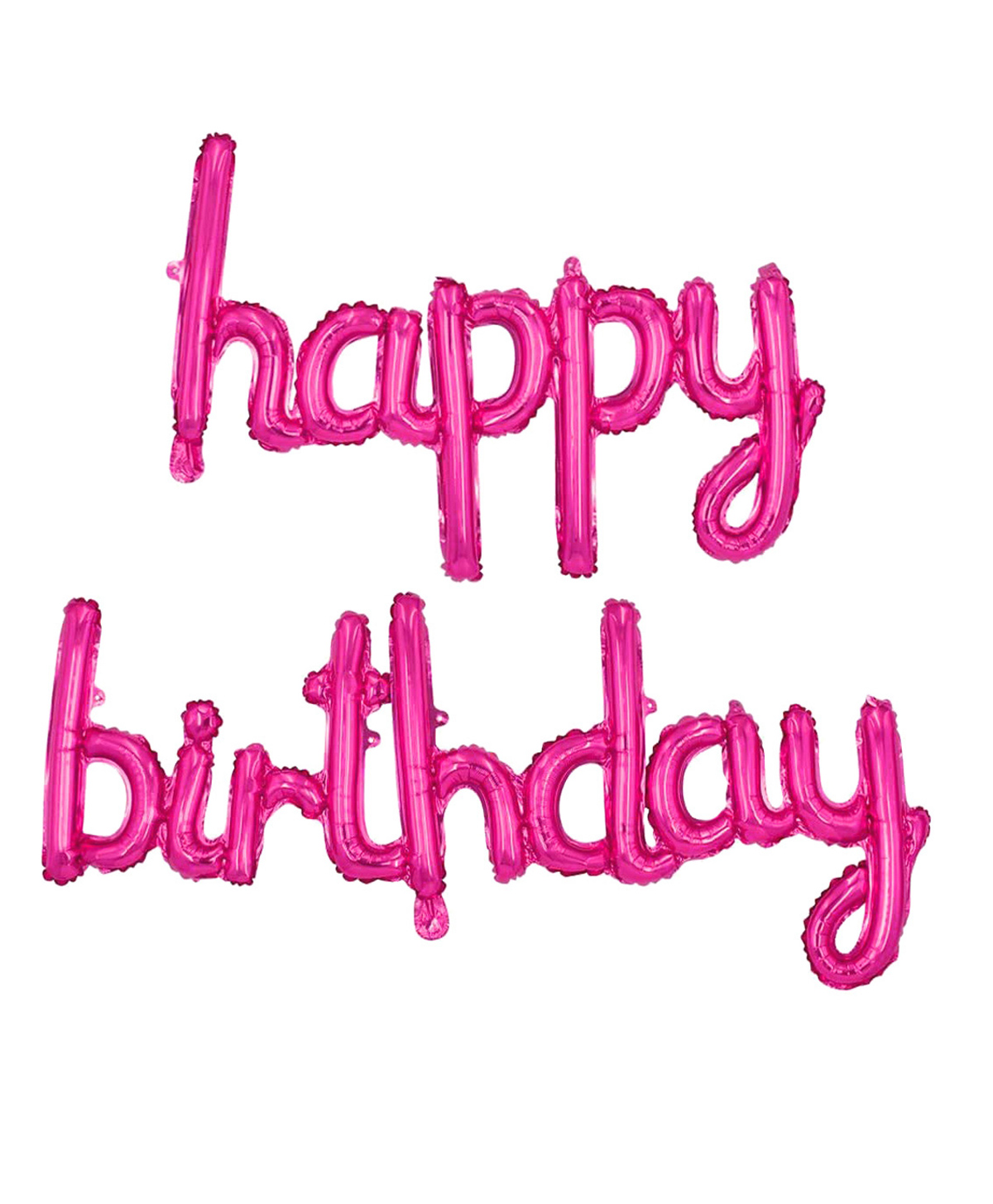 Decor Mantra happy birthday cursive letter foil balloonbirthday decoration items - Pink - Pack of 2-picture-26