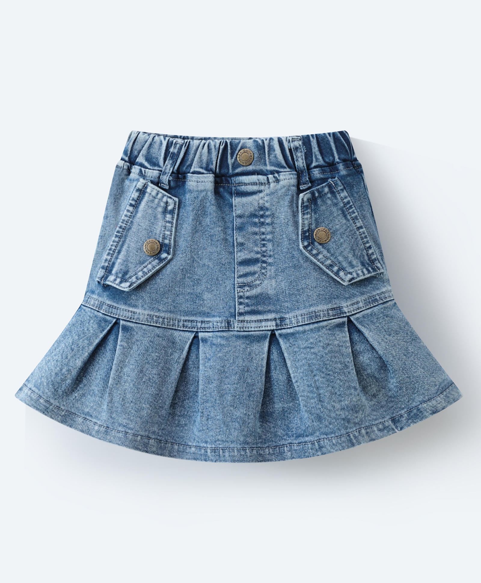 Mark & Mia Washed Denim Skirt - Light Blue-picture-23