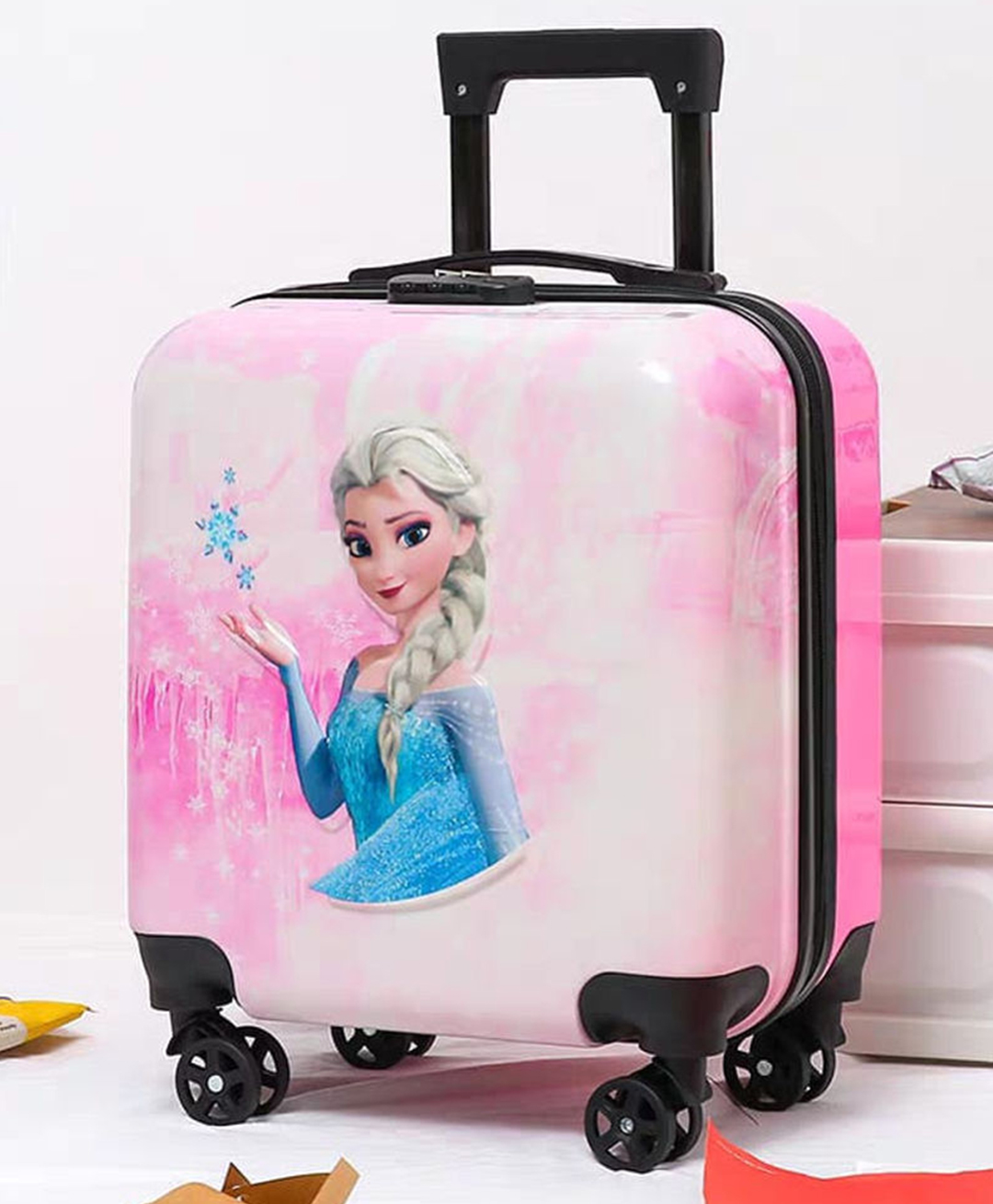 Navrangi Kids Trolley with Frozen Elsa Character Print-picture-4