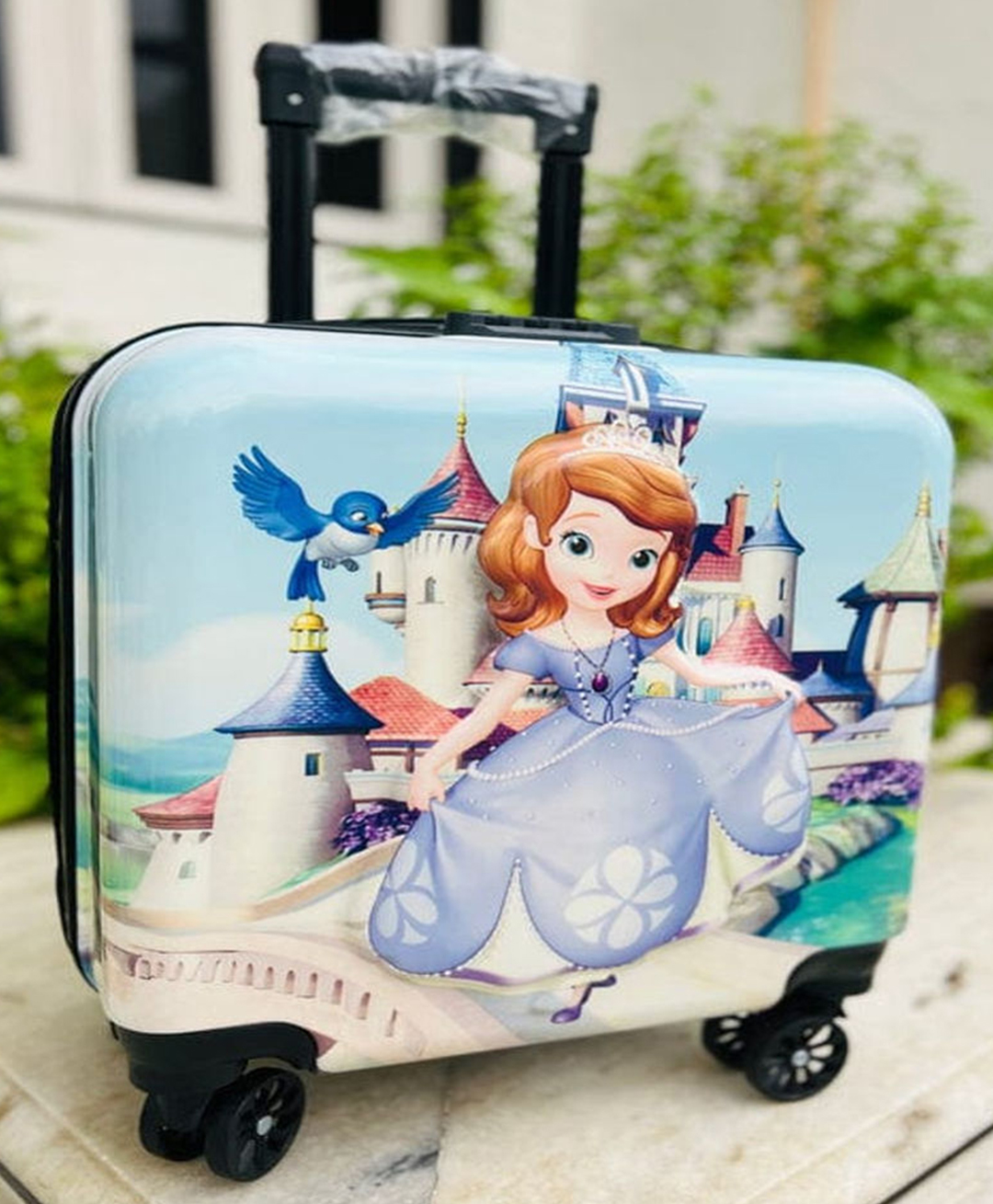 Navrangi Kids Princess Sofia Trolley Suitcase, blue-picture-33