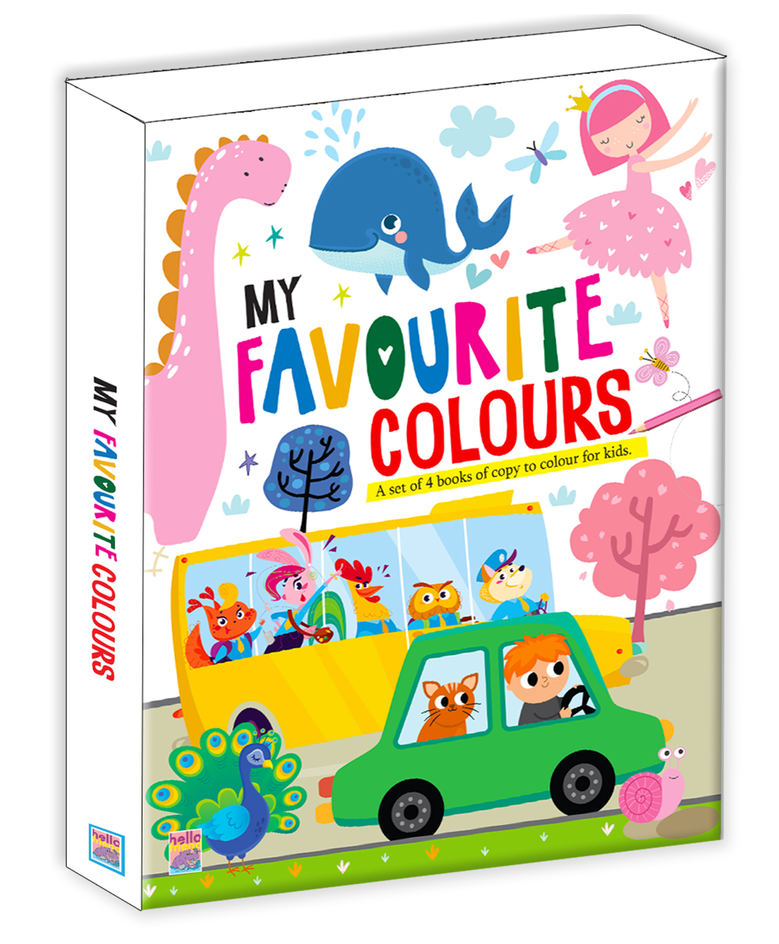 My Favourite 4 in 1 Early Learning Practice Colouring Activity Books for Kids, Children and Toddlers (Pack of 4) - English-image-39