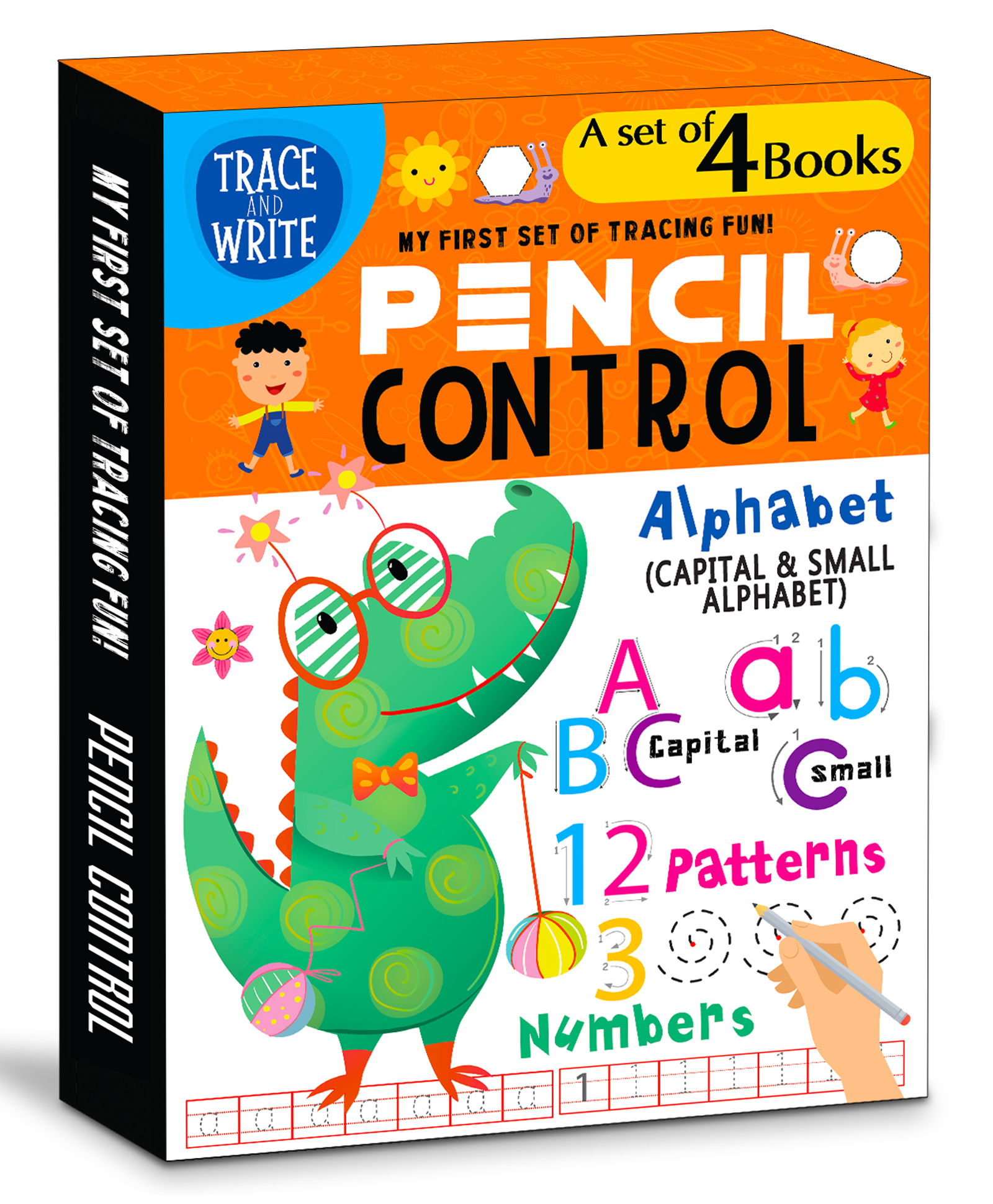 hellofriend books My First Early Learning Colouring, Fun, Activity Four(4) Pencil writing Control Pattern Box Set Books for Kids (Pack of 4)-picture-20