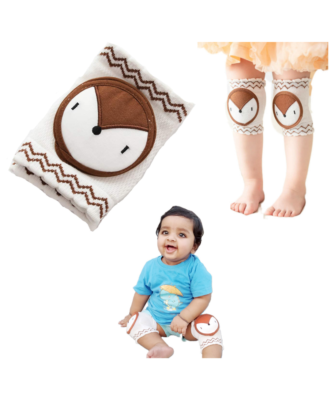 MumsLap Baby Pads For Crawling and Walking - Knee/Elbow Guards - 1 Pair-picture-25