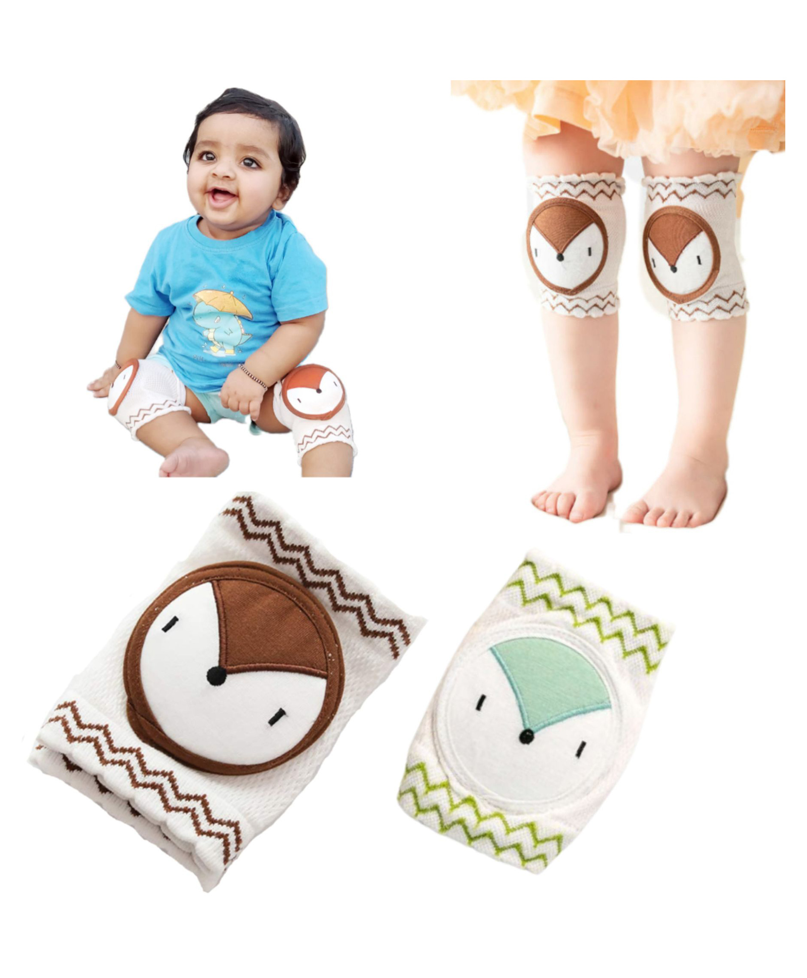 MumsLap Baby Pads For Crawling and Walking - Knee/Elbow Guards - 2 Pairs-image-43