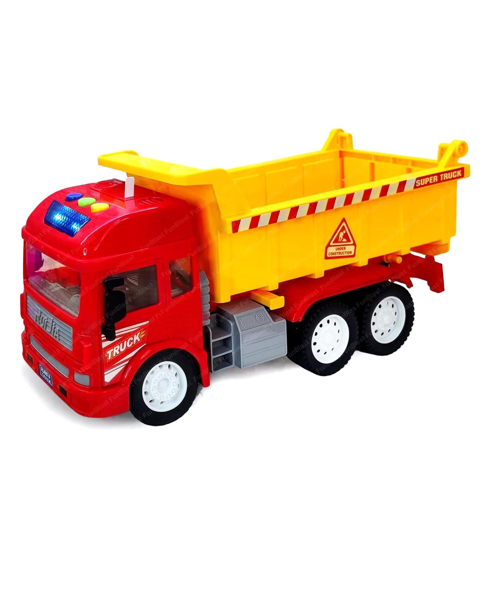 FunBlast Dumper Truck Toy with 6 Wheels, Light and SoundMulticolor-picture-23