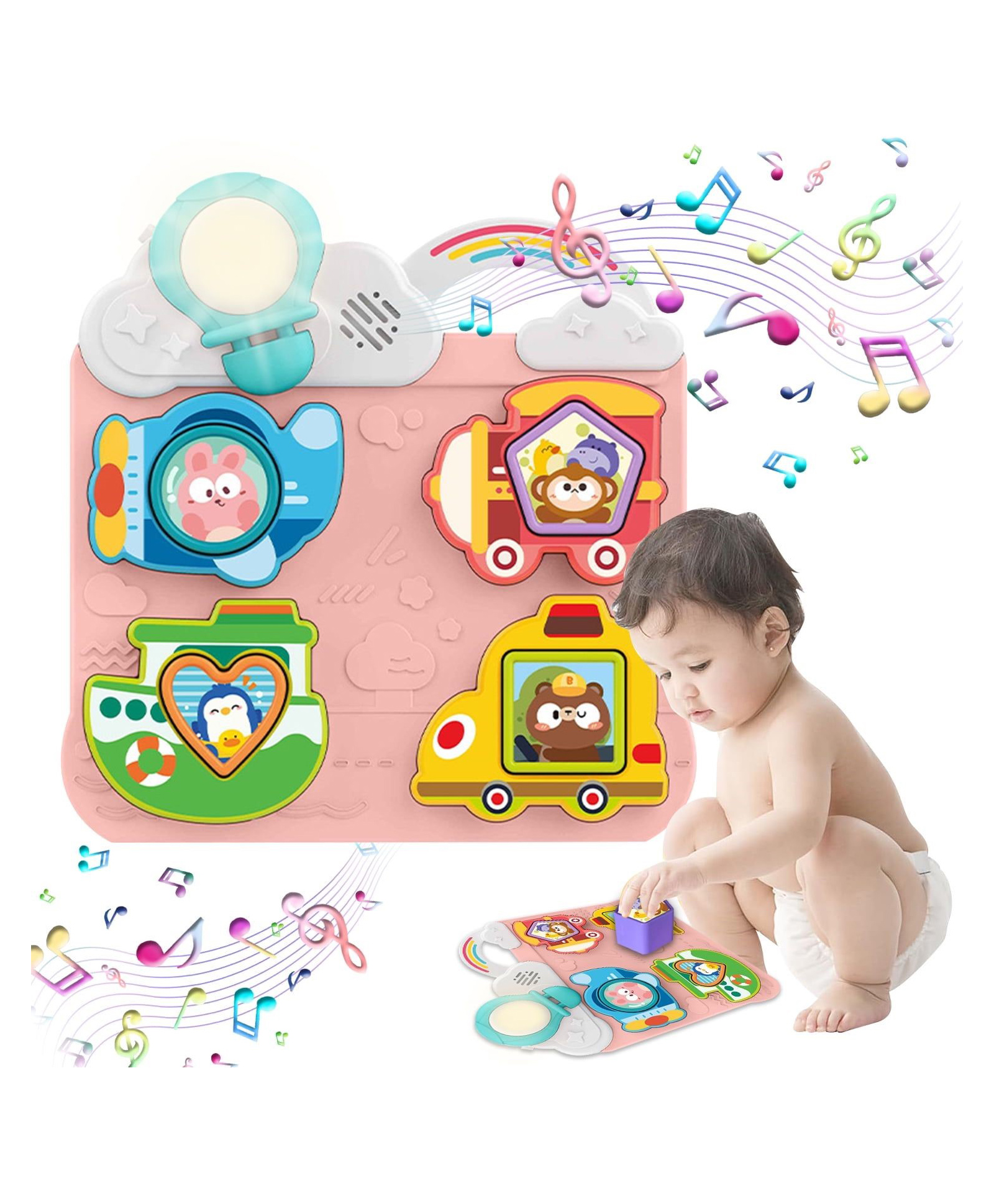 Sanjary Shape Sorting Musical Toy for kids color design may vary-picture-46