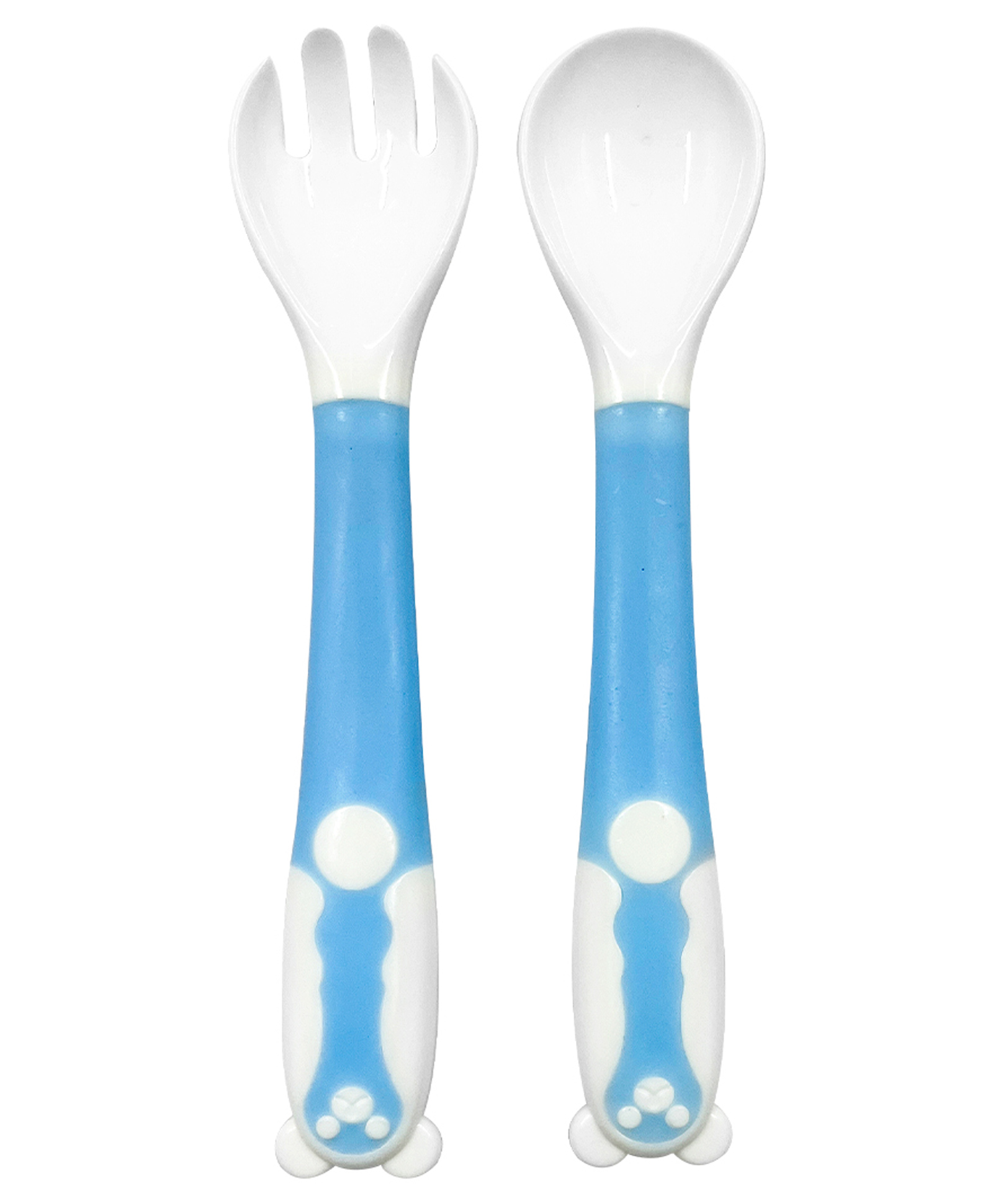 1st Step Bendable Weaning Spoon & Fork Set - Polypropylene (Blue)-picture-15