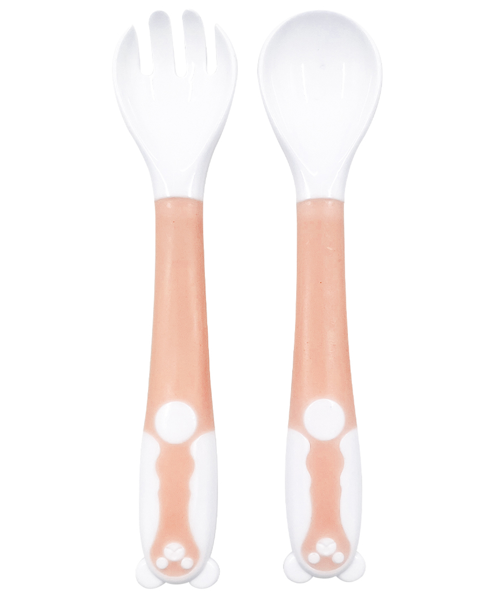 1st Step Bendable Weaning Spoon & Fork Set - Polypropylene (Pink)-picture-16