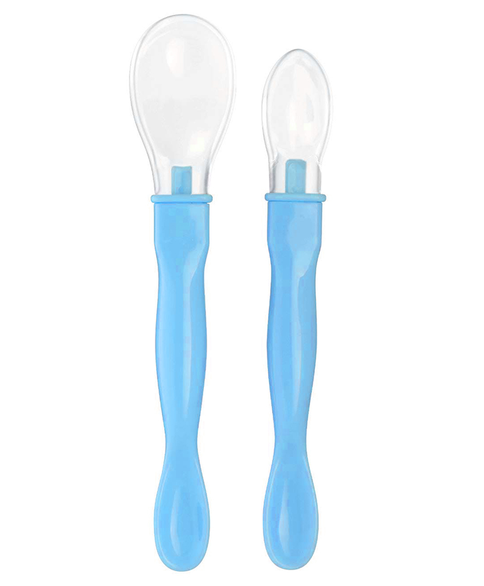1st Step Dual Ended BPA free Silicone Spoon Set - Silicone, Polypropylene (Blue)-picture-39
