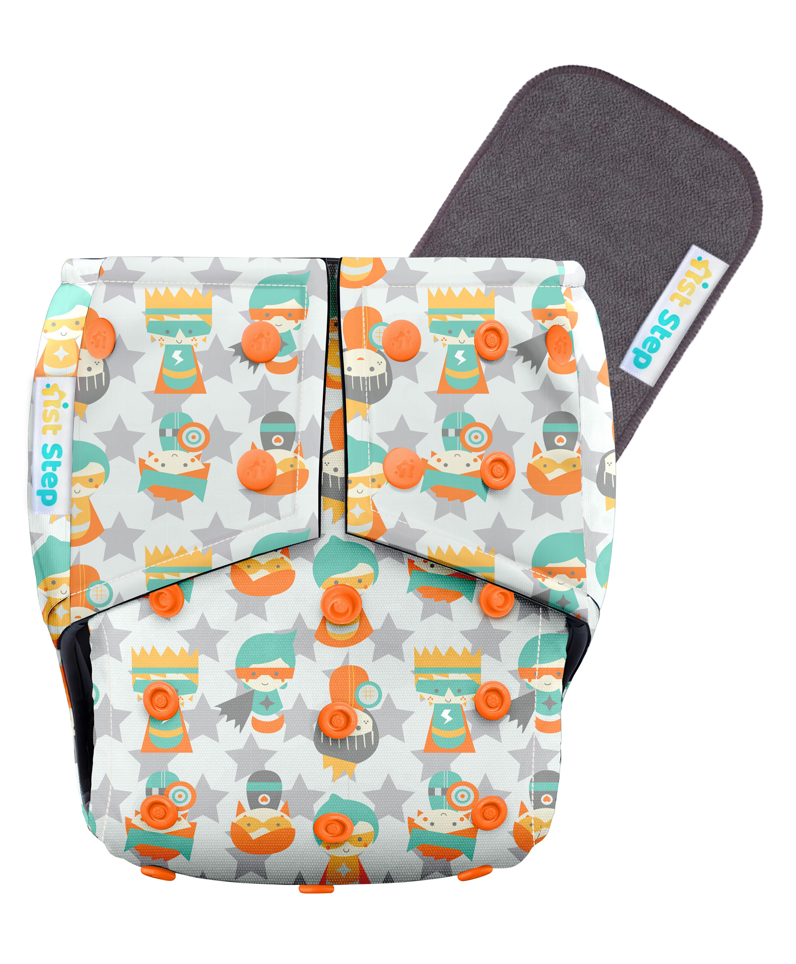 1st Step Bamboo Charcoal Reusable, Adjustable Diaper With Bamboo Charcoal Liner-picture-17