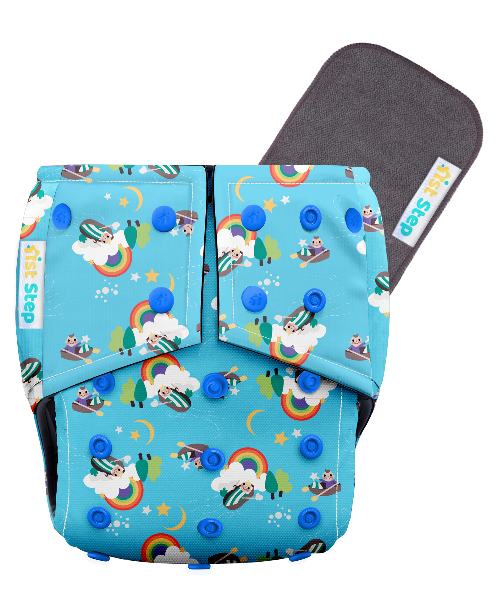 1st Step Bamboo Charcoal Reusable, Adjustable Diaper With Bamboo Charcoal Liner-picture-16