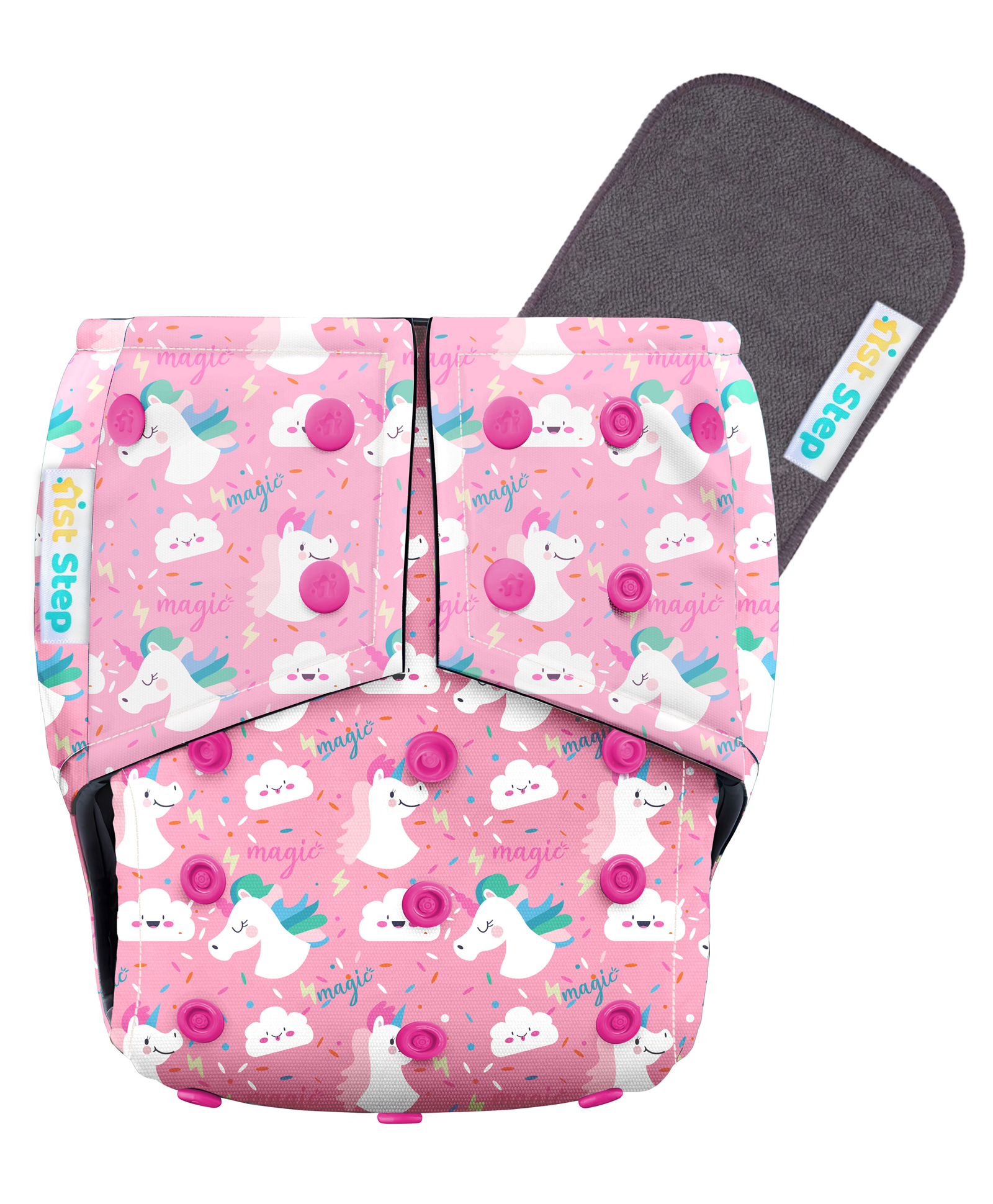1st Step Bamboo Charcoal Reusable, Adjustable Diaper With Bamboo Charcoal Liner-picture-14