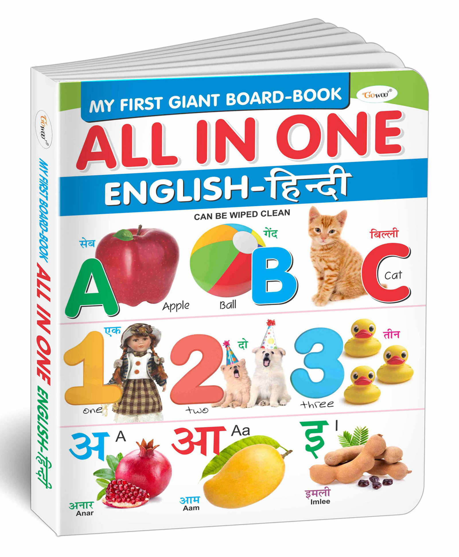 All IN ONE BOARD BOOK (English - Hindi) : Early Learning Educational Book, Bilingual Picture Board Book, Complete Board Book for Toddlers-image-25