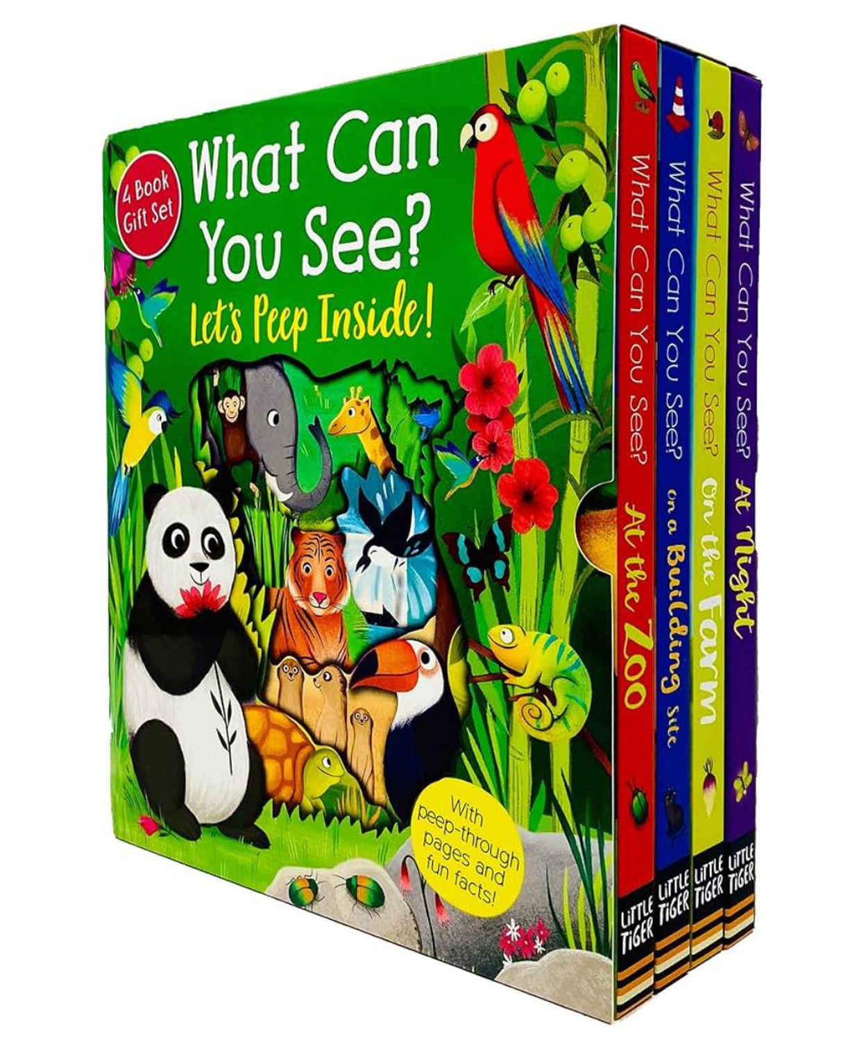 LT: What Can You See Lets Peep Inside - 4 Books Set (Board Book)-image-40
