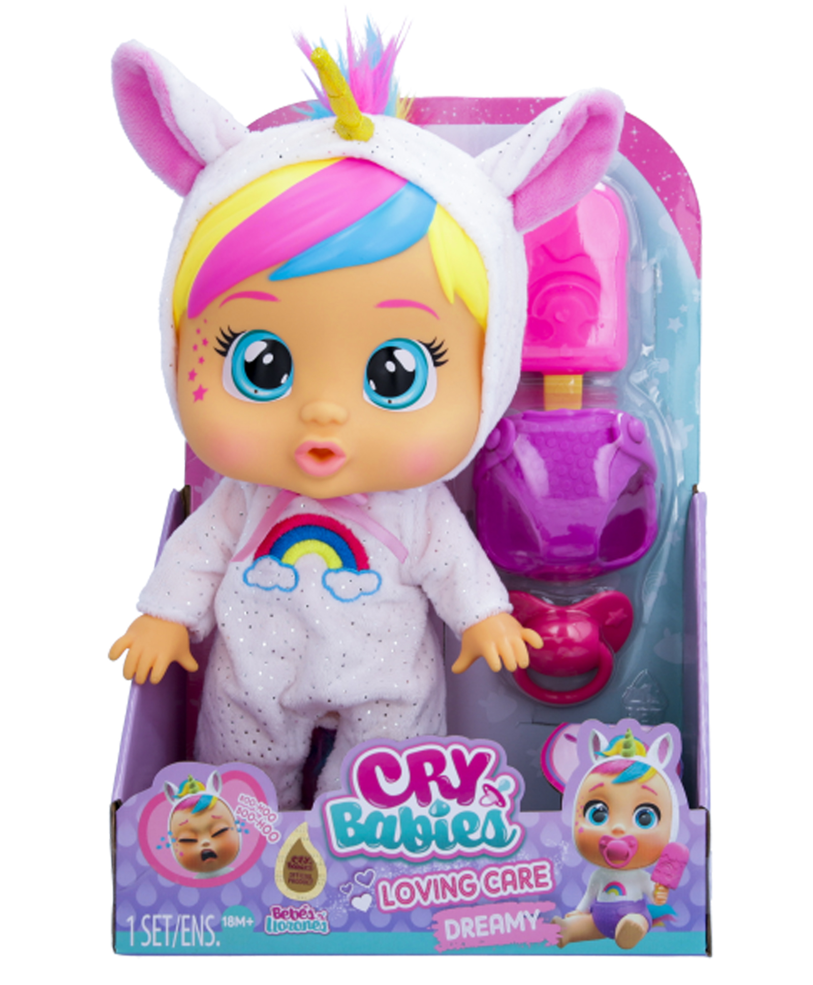 IMC Cb Loving Care Ftsy Dreamy Cry Baby Light Pink - Height 27 cm-image-10