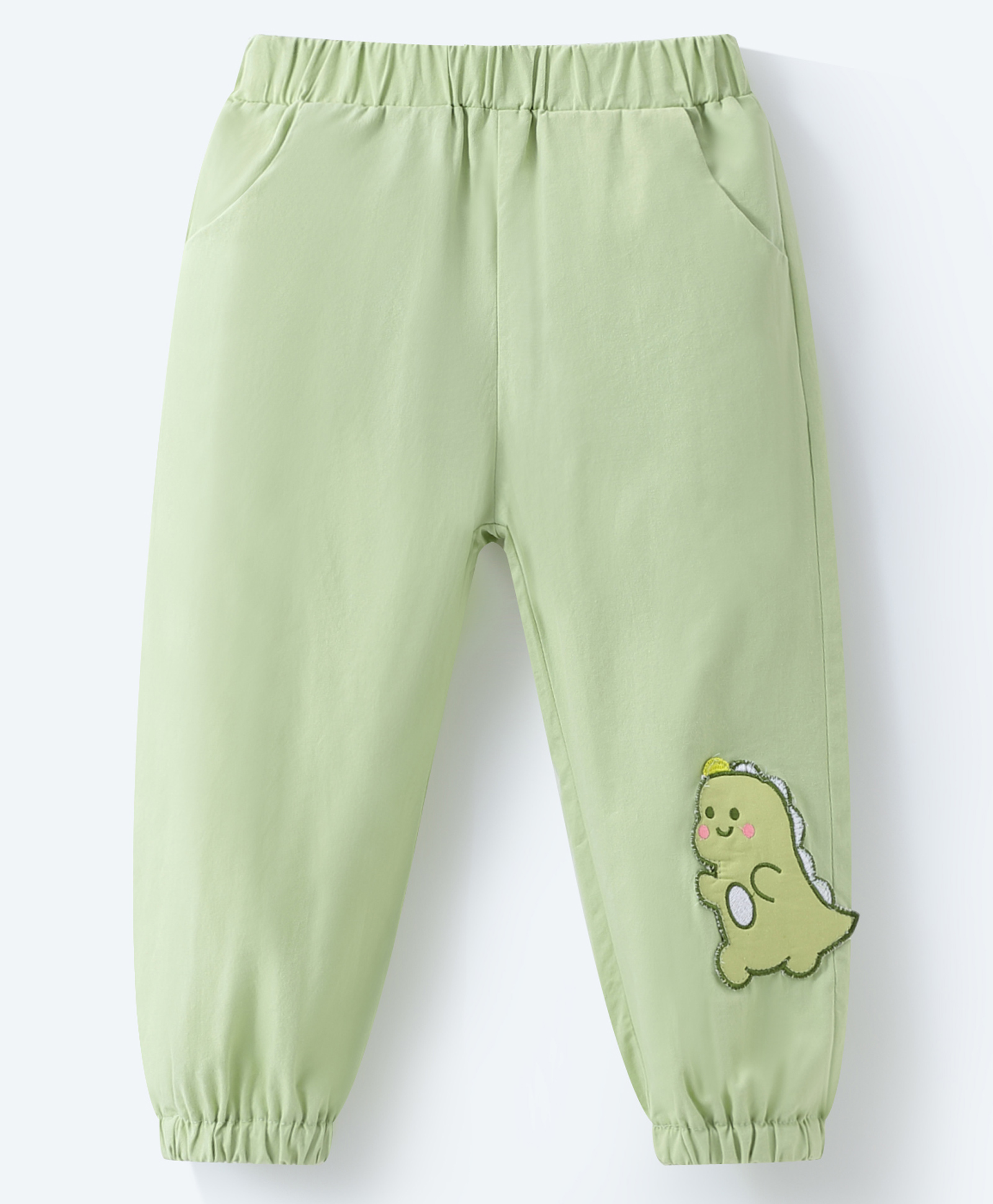 Mark & Mia Full Length Cotton Trouser With Dragon Patch - Light Green-picture-22