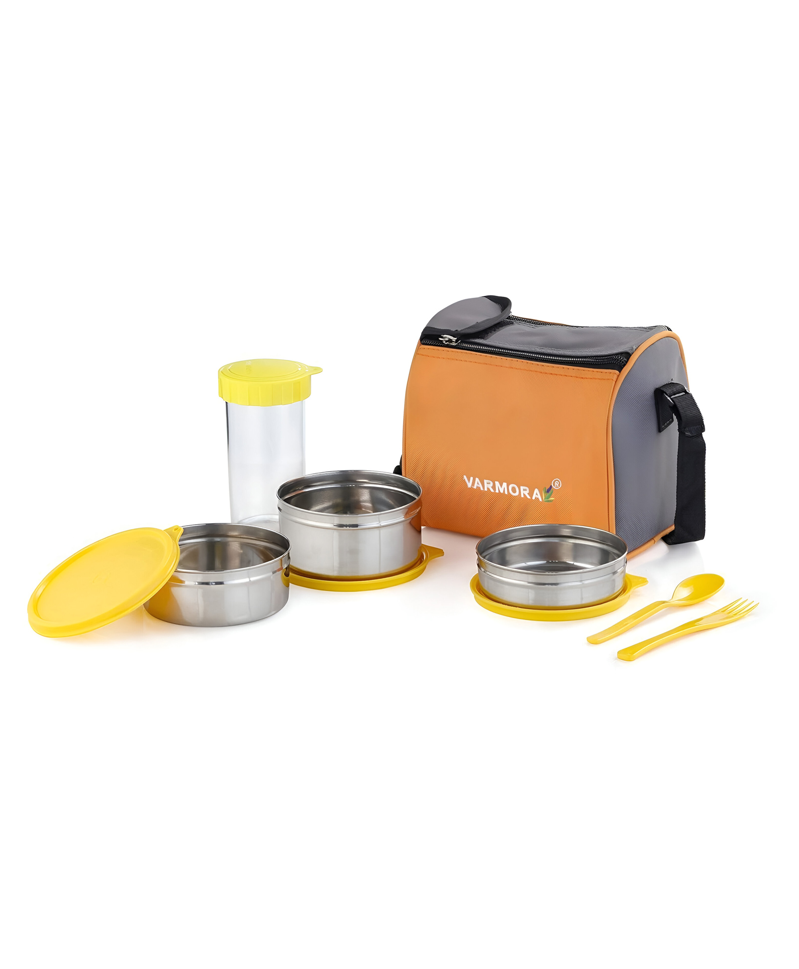 varmora homeware Varmora Jumbo Smart Lunch With Insulated BagOrange-picture-45