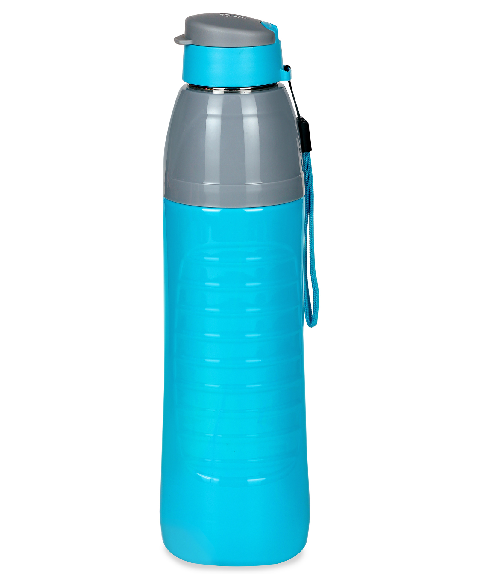 Varmora Homeware Gripo Stainless Steel Interior Water Bottle 100% Virgin Plastic Hot & Cold Compatible - 900 mlSky Blue-picture-4