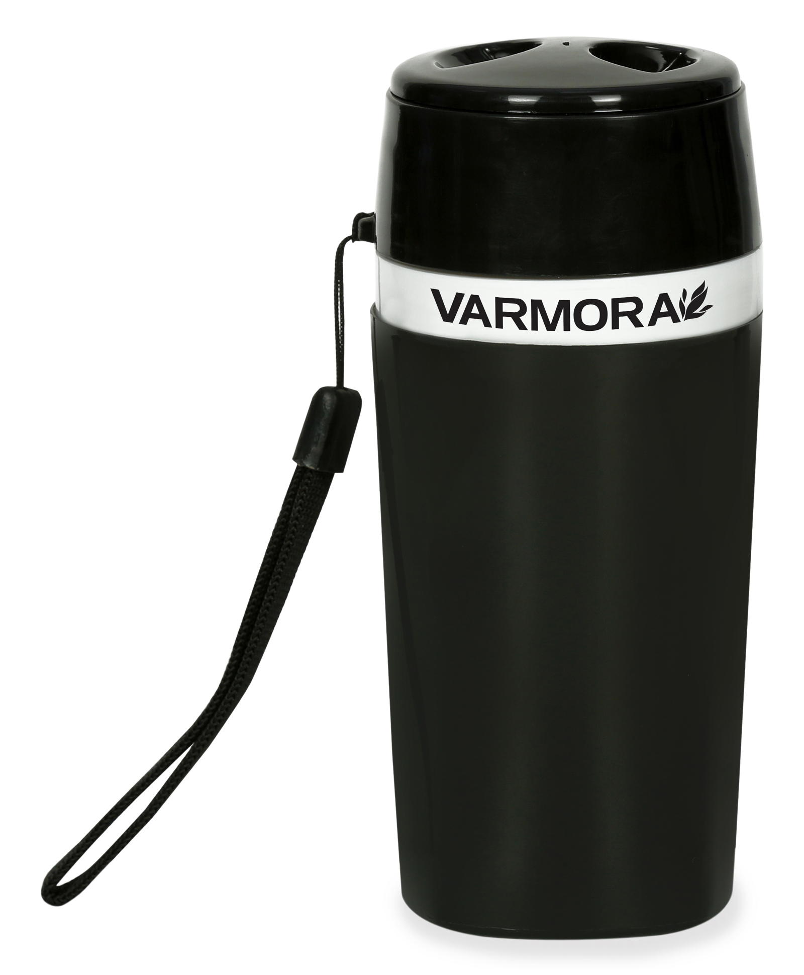 Varmora Homeware Aqua Optima Insulated Water Bottle 100% Virgin Plastic Hot & Cold Compatible - Set of 1 - 300 ml - Black-picture-16