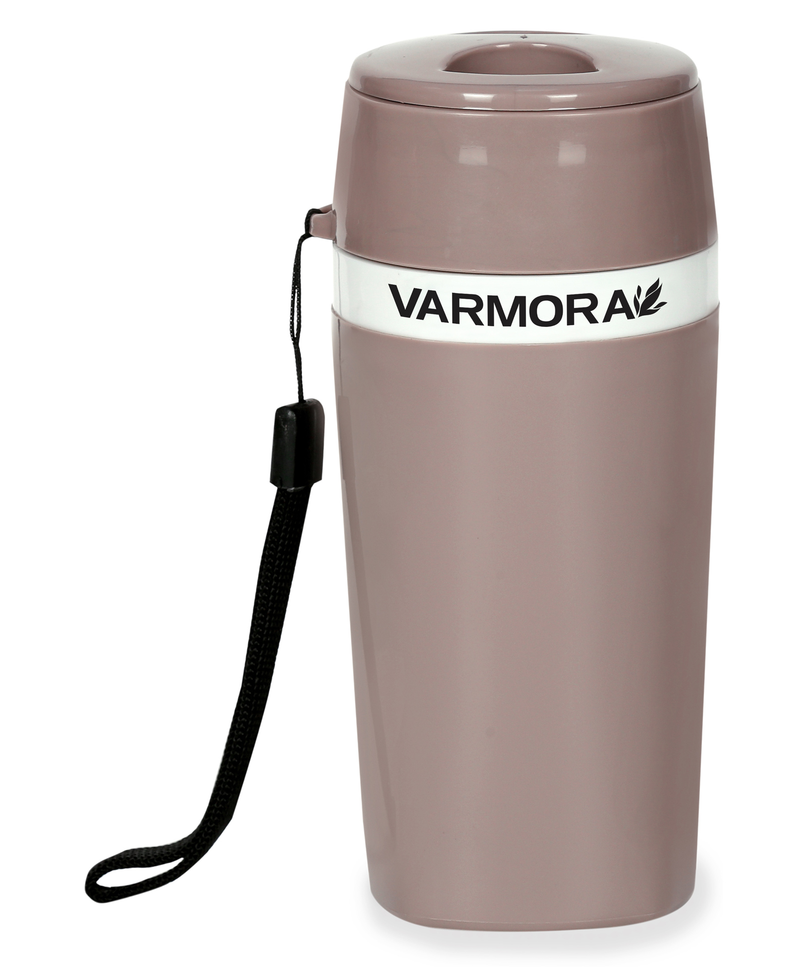 Varmora Homeware Aqua Optima Insulated Water Bottle 100% Virgin Plastic Hot & Cold Compatible - Set of 1 - 300 ml - Beige-image-17