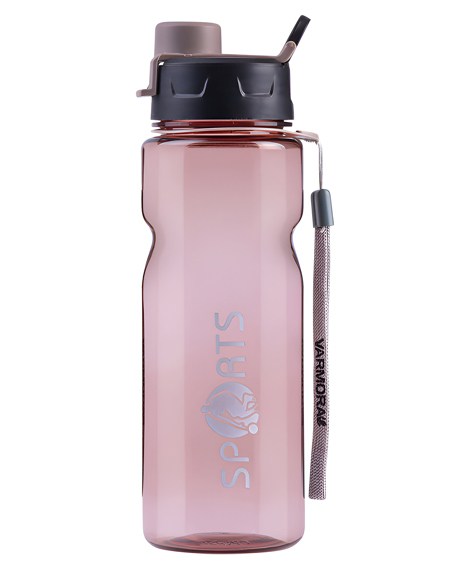 VARMORA HOMEWARE Clear Sport - Transparent Design- 650ml - Brown-image-14