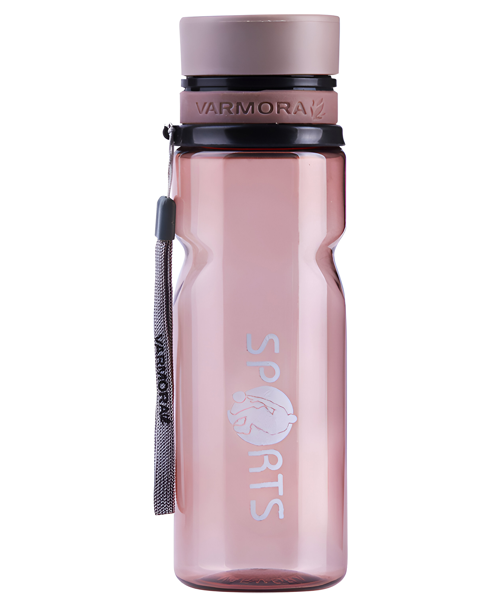 VARMORA HOMEWARE AquaSport - Transparent Design- 650ml - Brown-image-25