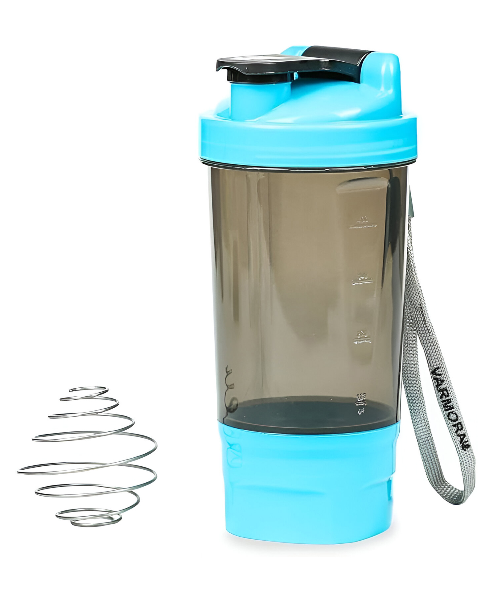 VARMORA HOMEWARE Protein Shaker For Gym - 575ml - Blue-image-25