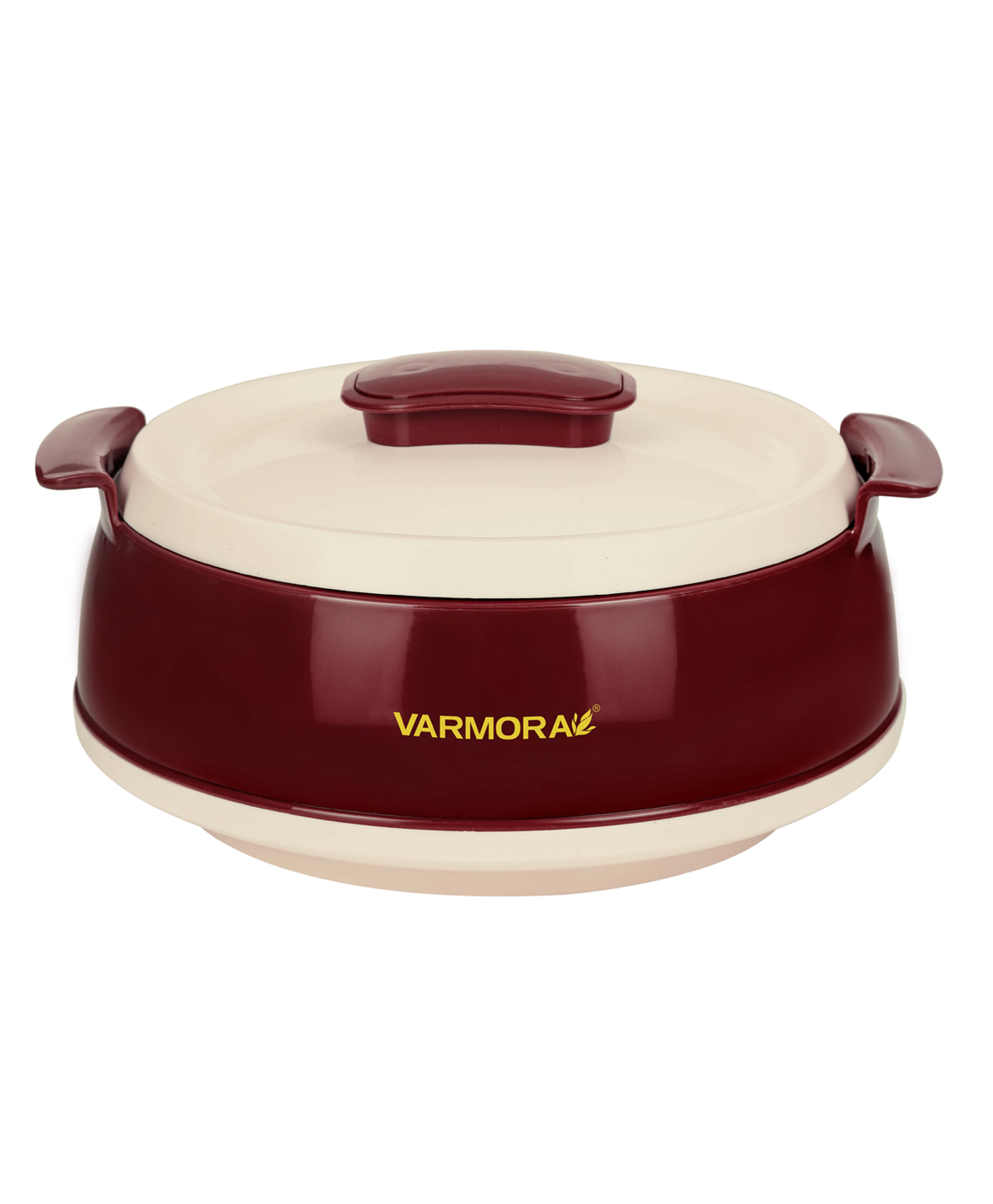 VARMORA Homeware Roma Insulated Hot Pot Casserole - 2700ml - Maroon-picture-25