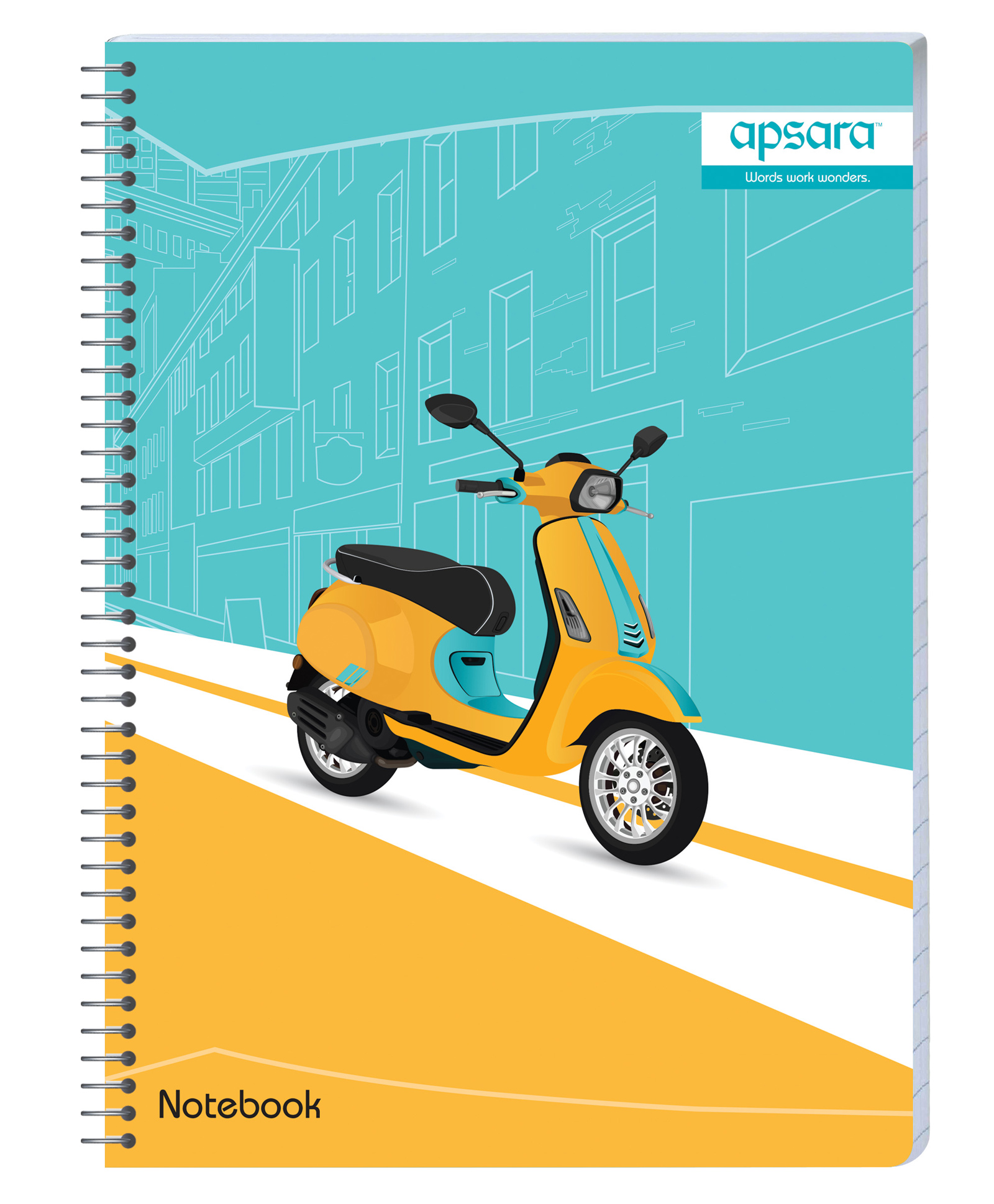 Apsara Unruled Spiral Notebook - 160 Pages (Print may vary)-image-47