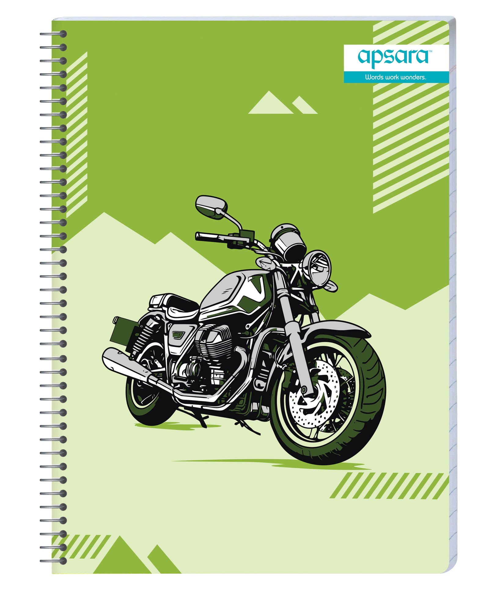 Apsara Unruled Spiral Notebook - 252 Pages (Print may vary)-picture-43