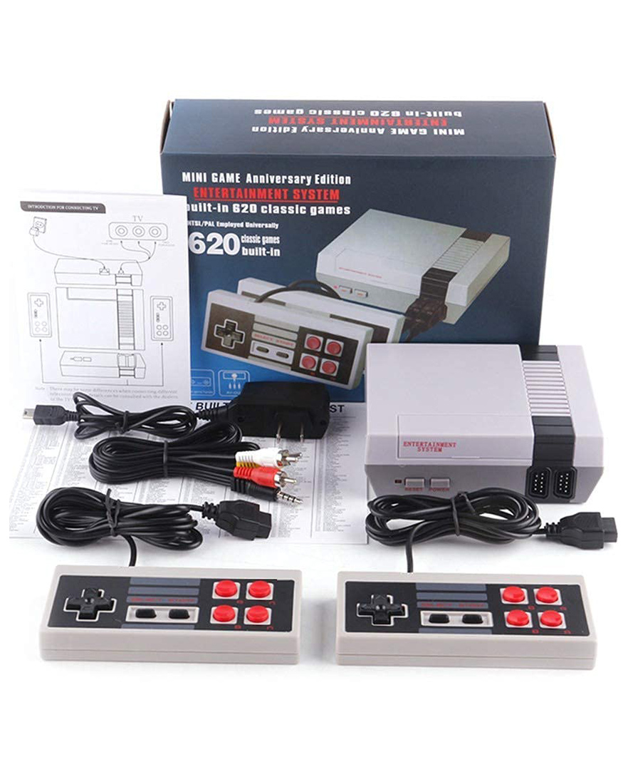 FLAZE Video Games for Kids Classic Retro Game Console with 620 Video Games and 2 Classic Controllers, Plug and Play TV Games with AV Output-PACK FO 1- COLOR MAY VARY-image-18