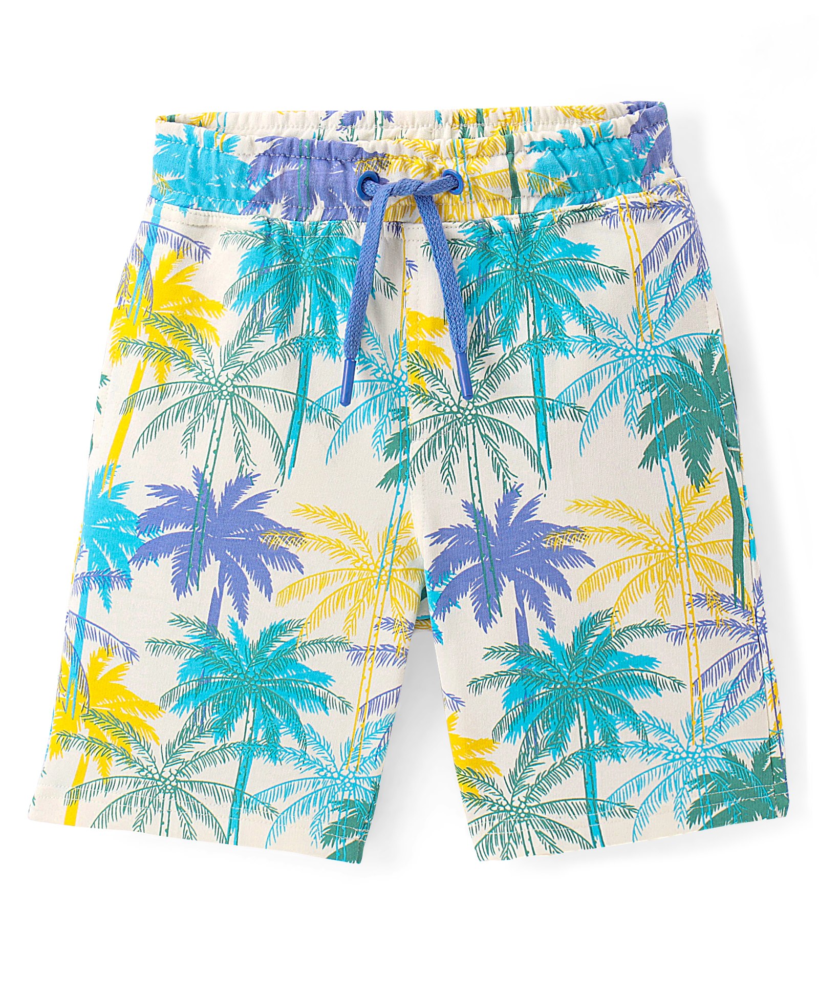 Pine Kids Above Knee Length Shorts With Tree Print - Off White-picture-14